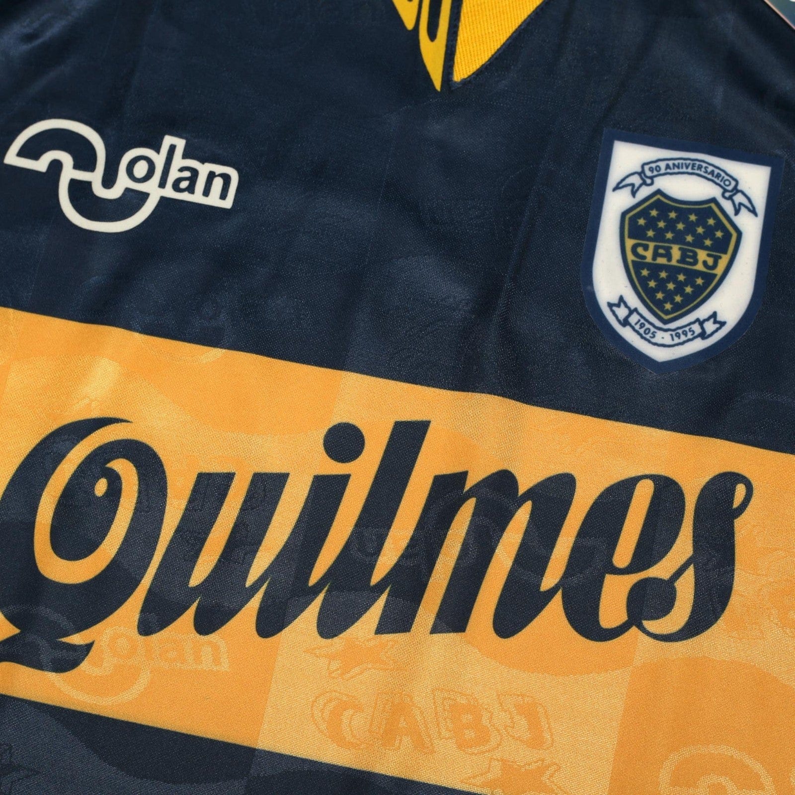 1995/96 Maradona #10 Boca Juniors Olan Reissue Quilmes LS Shirt 40 (M) BNWT