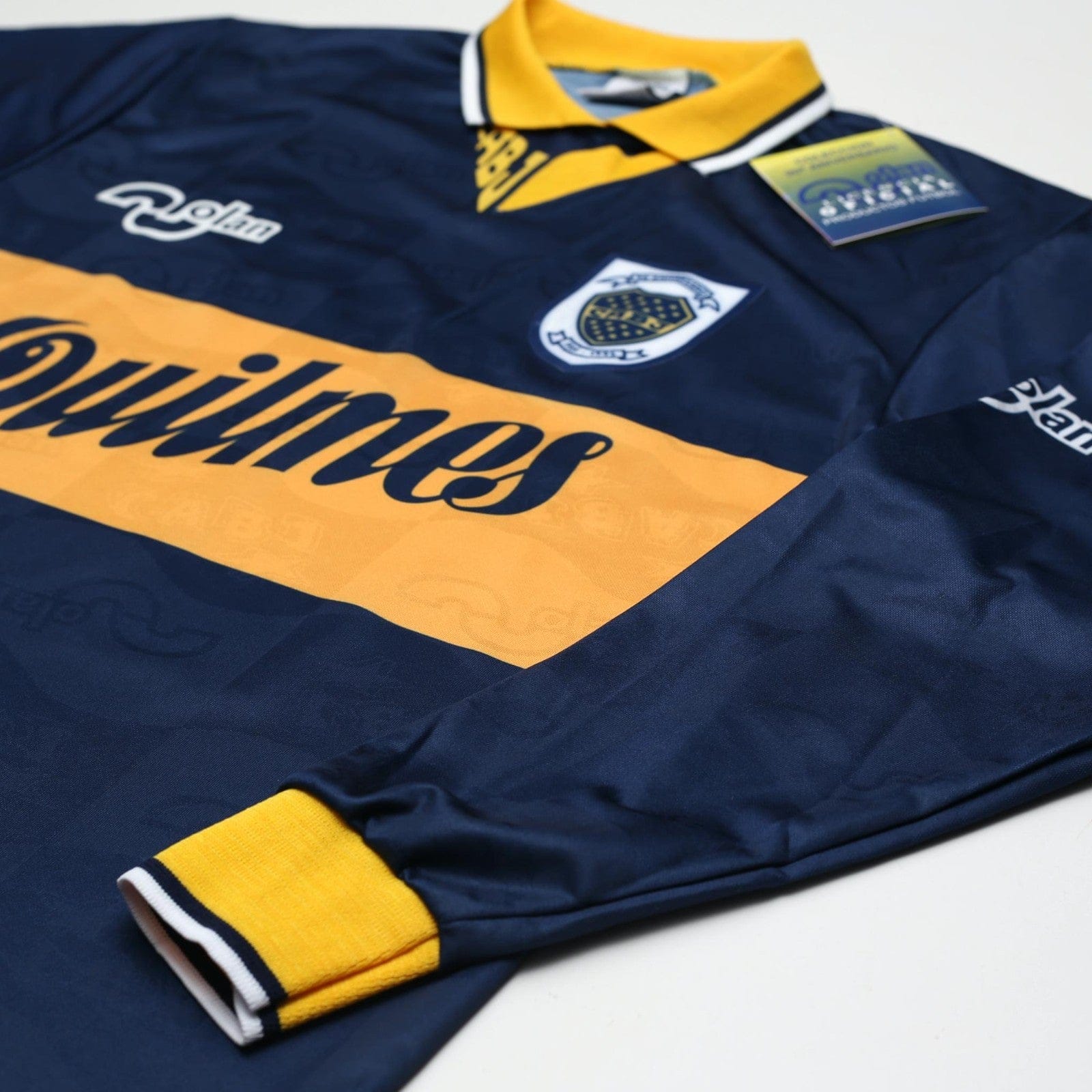 1995/96 Maradona #10 Boca Juniors Olan Reissue Quilmes LS Shirt 40 (M) BNWT