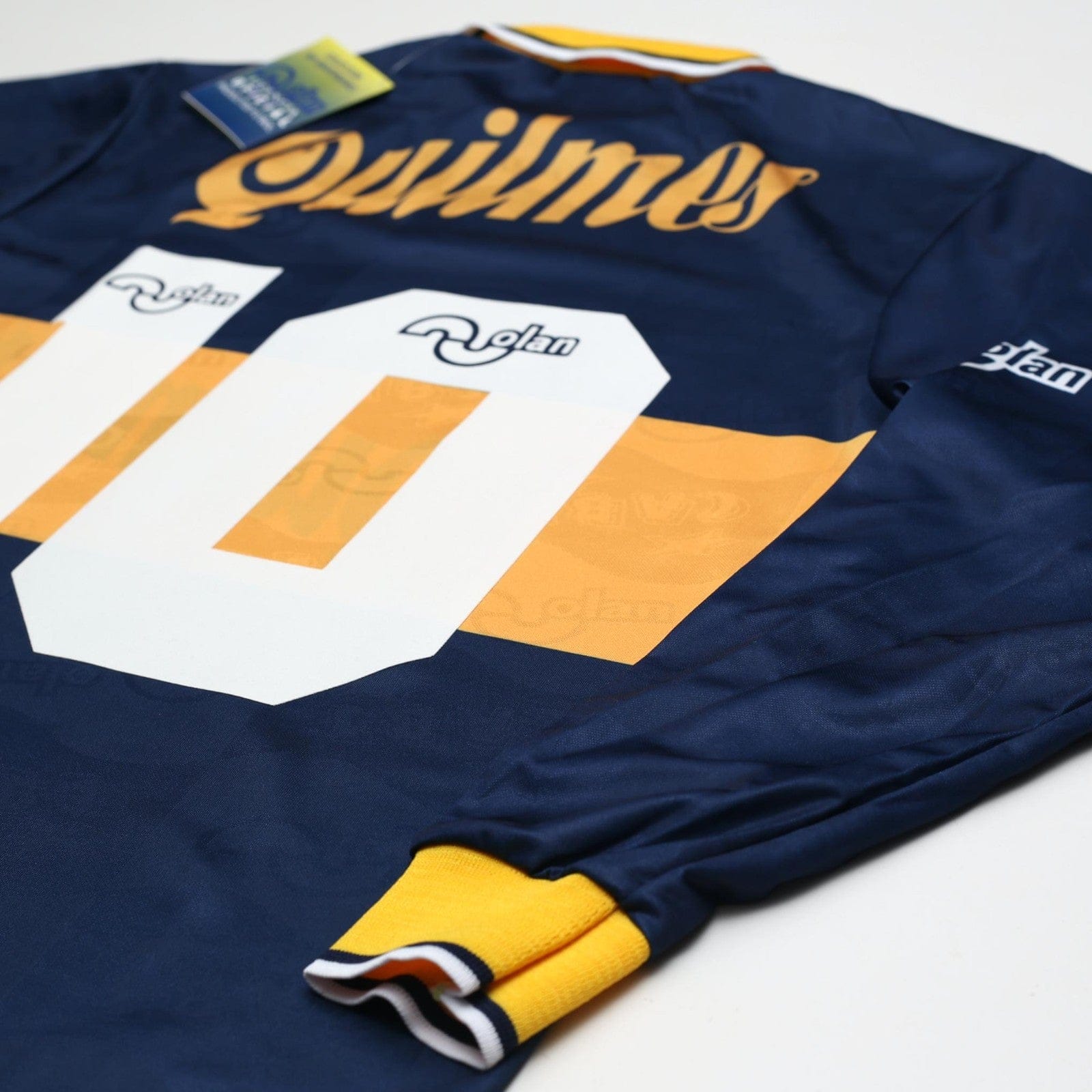 1995/96 Maradona #10 Boca Juniors Olan Reissue Quilmes LS Shirt 40 (M) BNWT