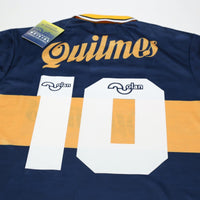 1995/96 Maradona #10 Boca Juniors Olan Reissue Quilmes LS Shirt 42 (L) BNWT