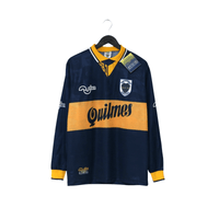 1995/96 Maradona #10 Boca Juniors Olan Reissue Quilmes LS Shirt 42 (L) BNWT