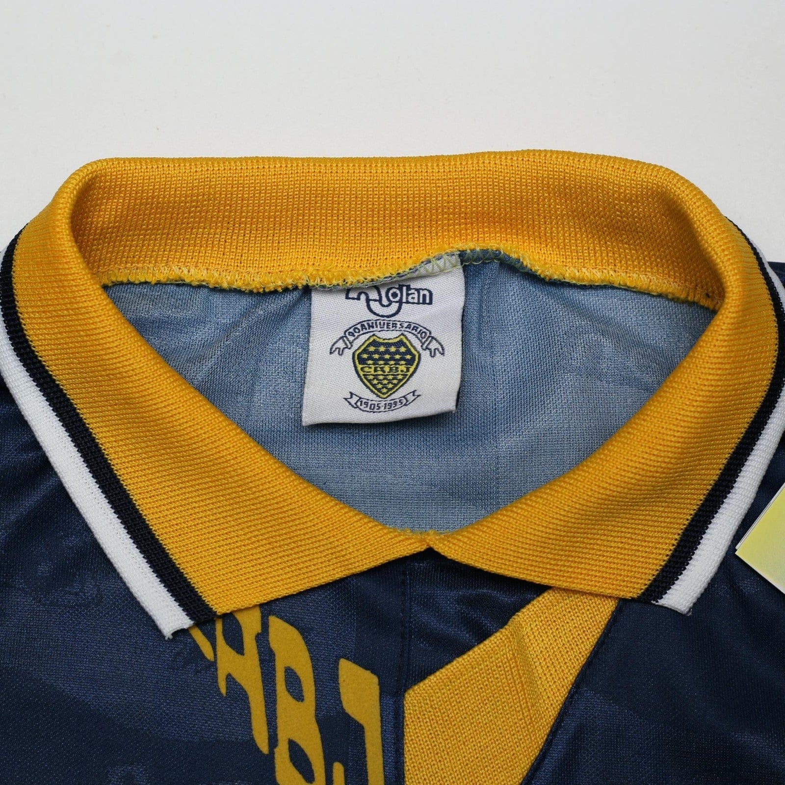1995/96 Maradona #10 Boca Juniors Olan Reissue Quilmes LS Shirt 44 (XL) BNWT
