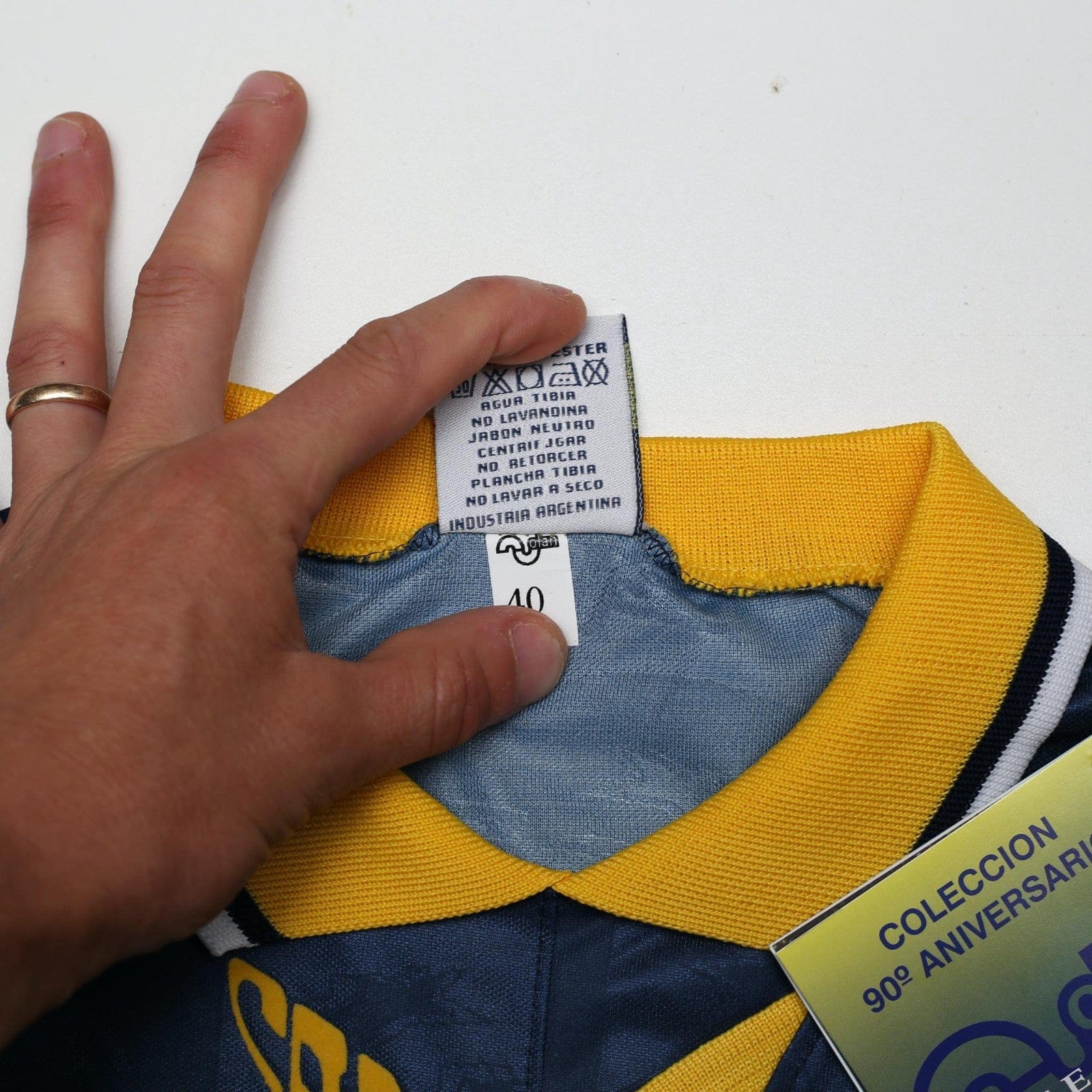 1995/96 Maradona #10 Boca Juniors Olan Reissue Quilmes SS Shirt 40 (M) BNWT