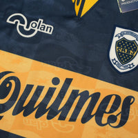 1995/96 Maradona #10 Boca Juniors Olan Reissue Quilmes SS Shirt 40 (M) BNWT