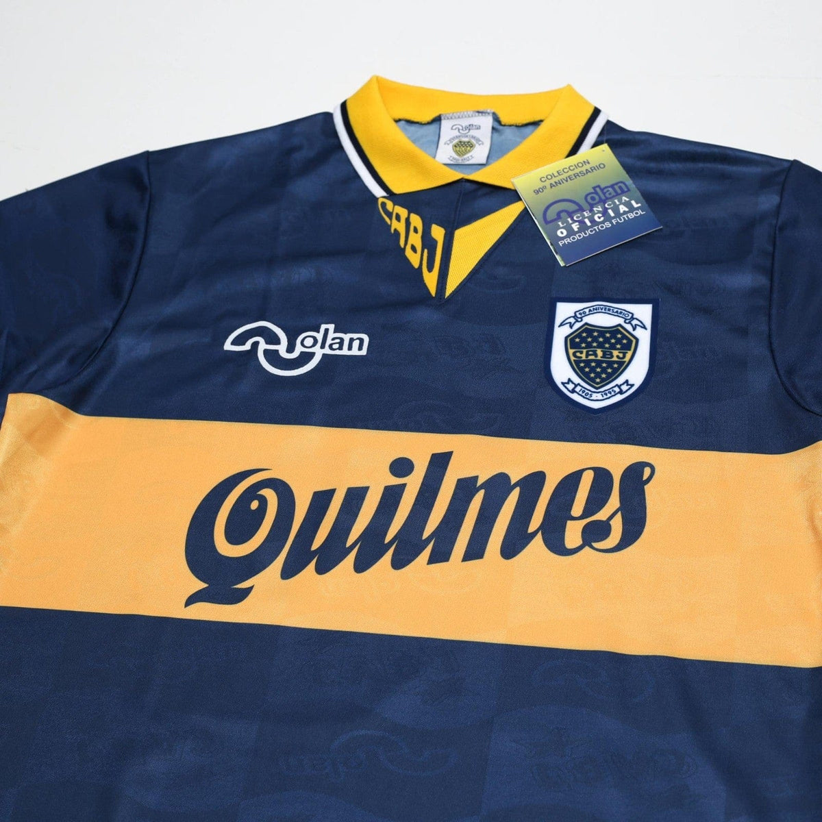1995/96 Maradona #10 Boca Juniors Olan Reissue Quilmes SS Shirt 40 (M) BNWT