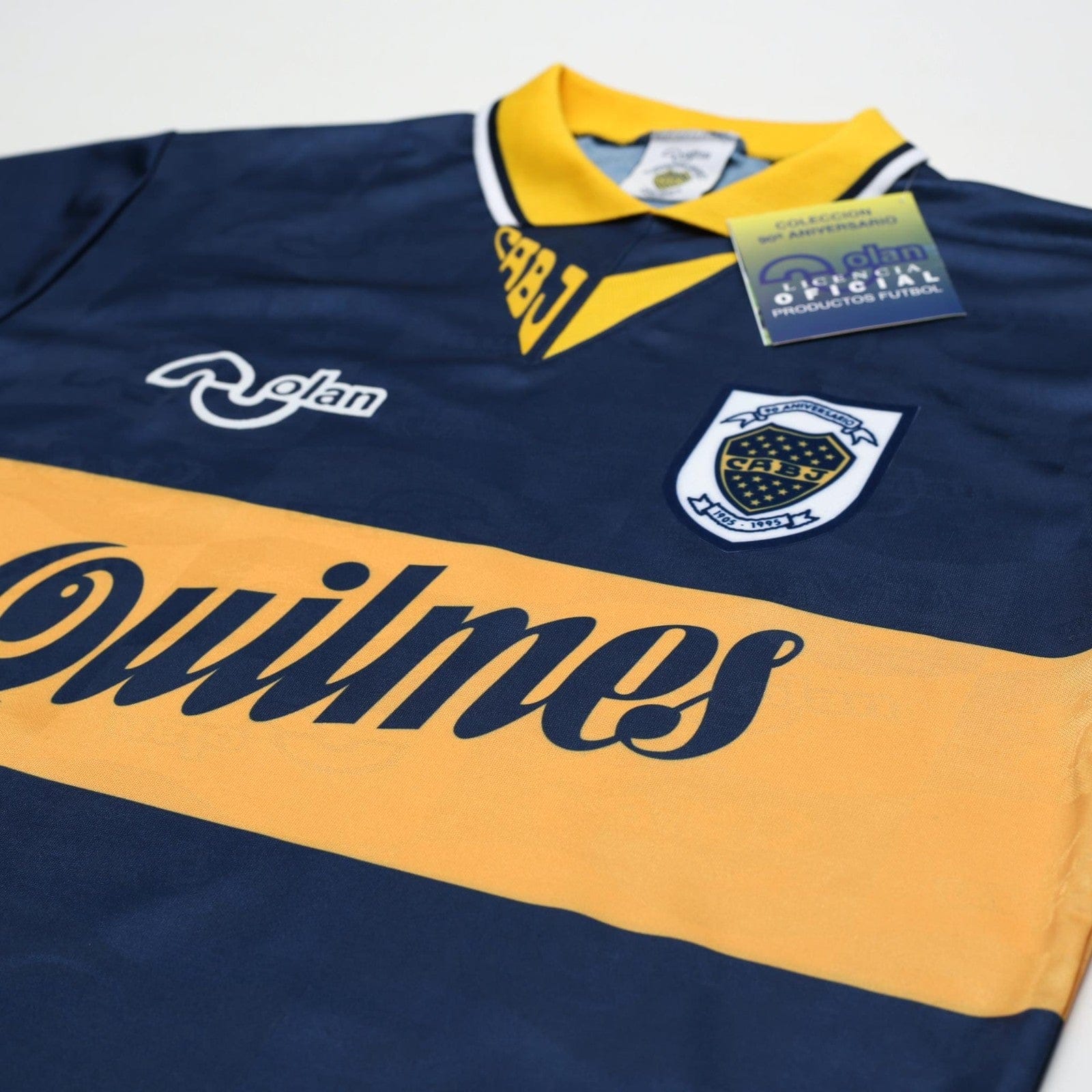 1995/96 Maradona #10 Boca Juniors Olan Reissue Quilmes SS Shirt 40 (M) BNWT