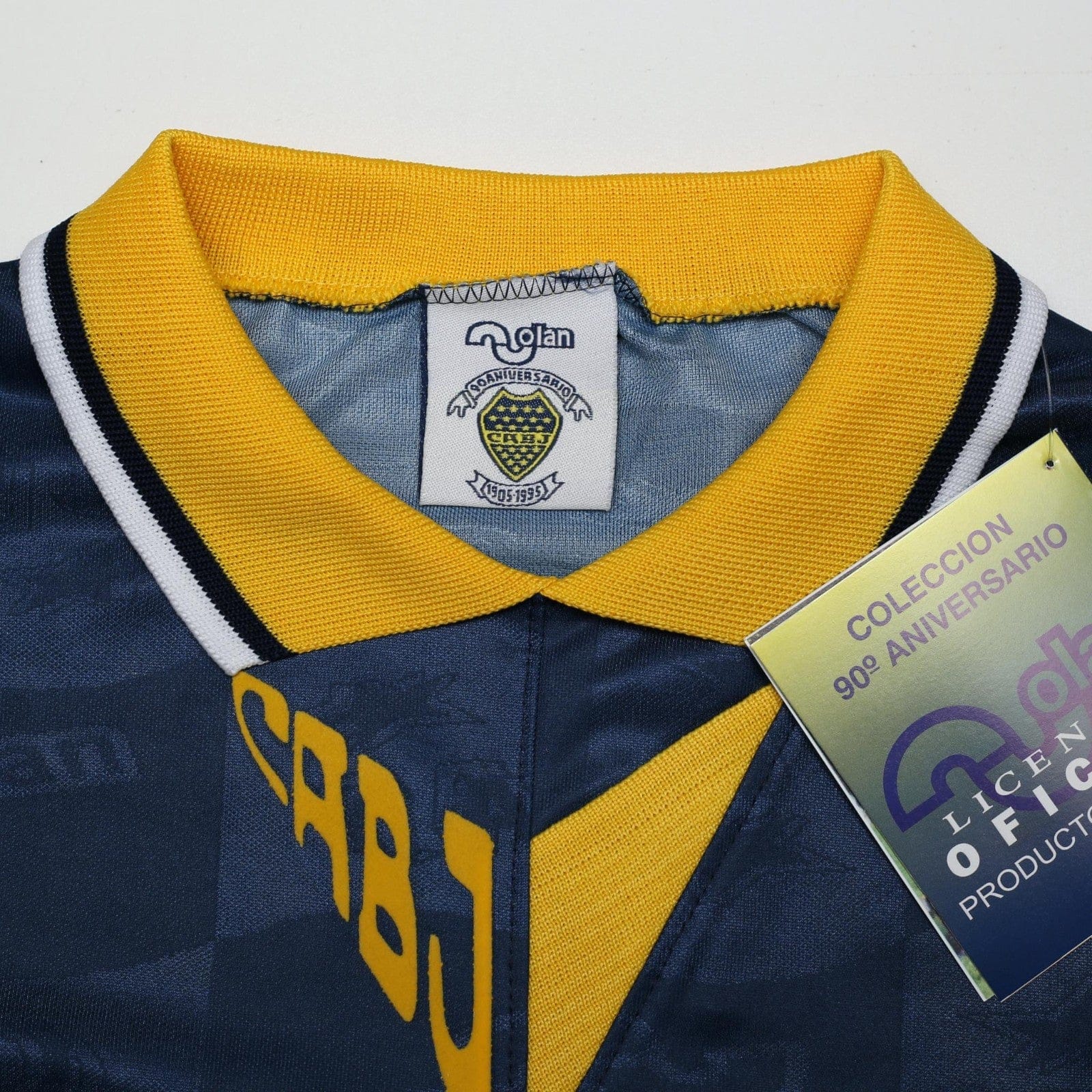1995/96 Maradona #10 Boca Juniors Olan Reissue Quilmes SS Shirt 42 (L) BNWT