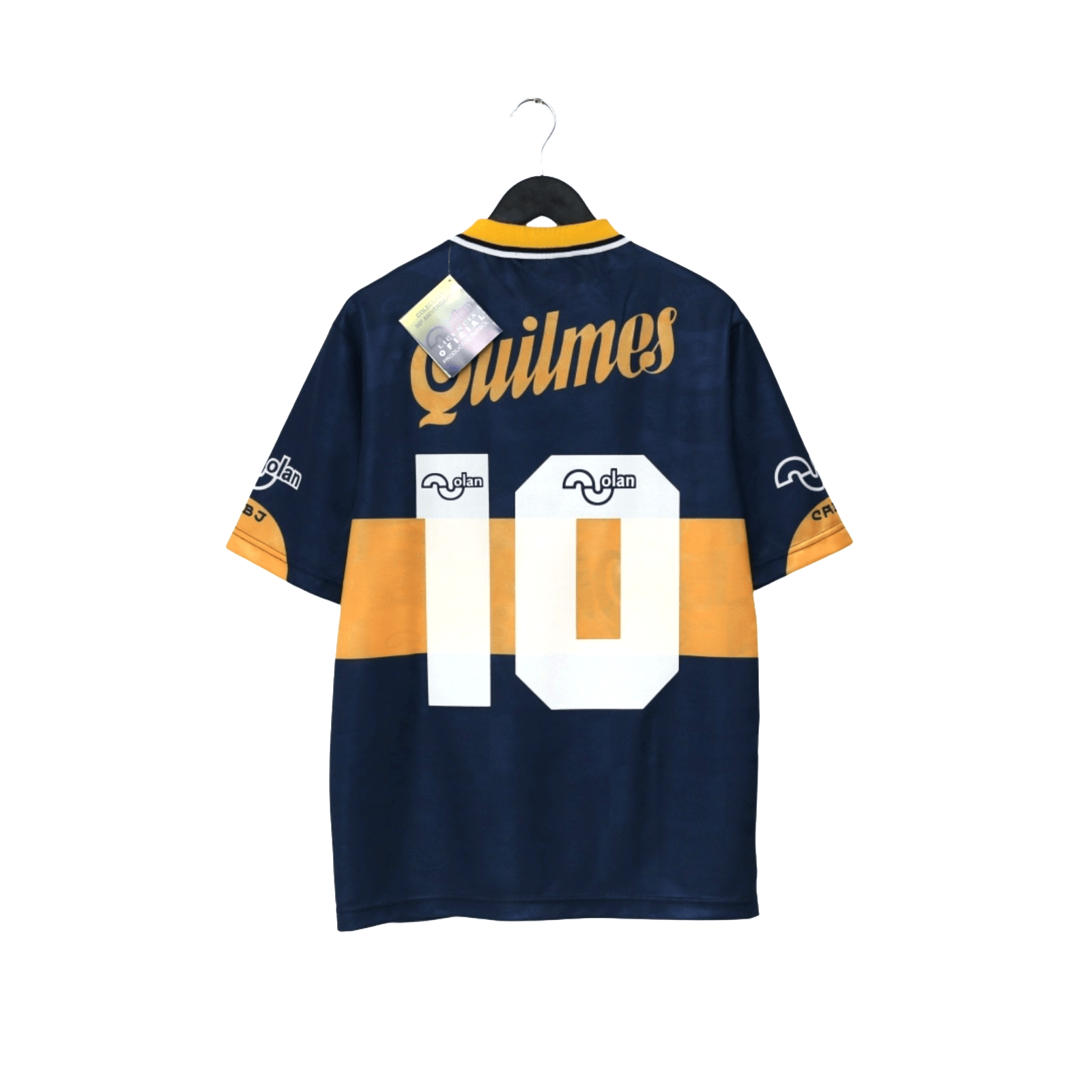 1995/96 Maradona #10 Boca Juniors Olan Reissue Quilmes SS Shirt 42 (L) BNWT