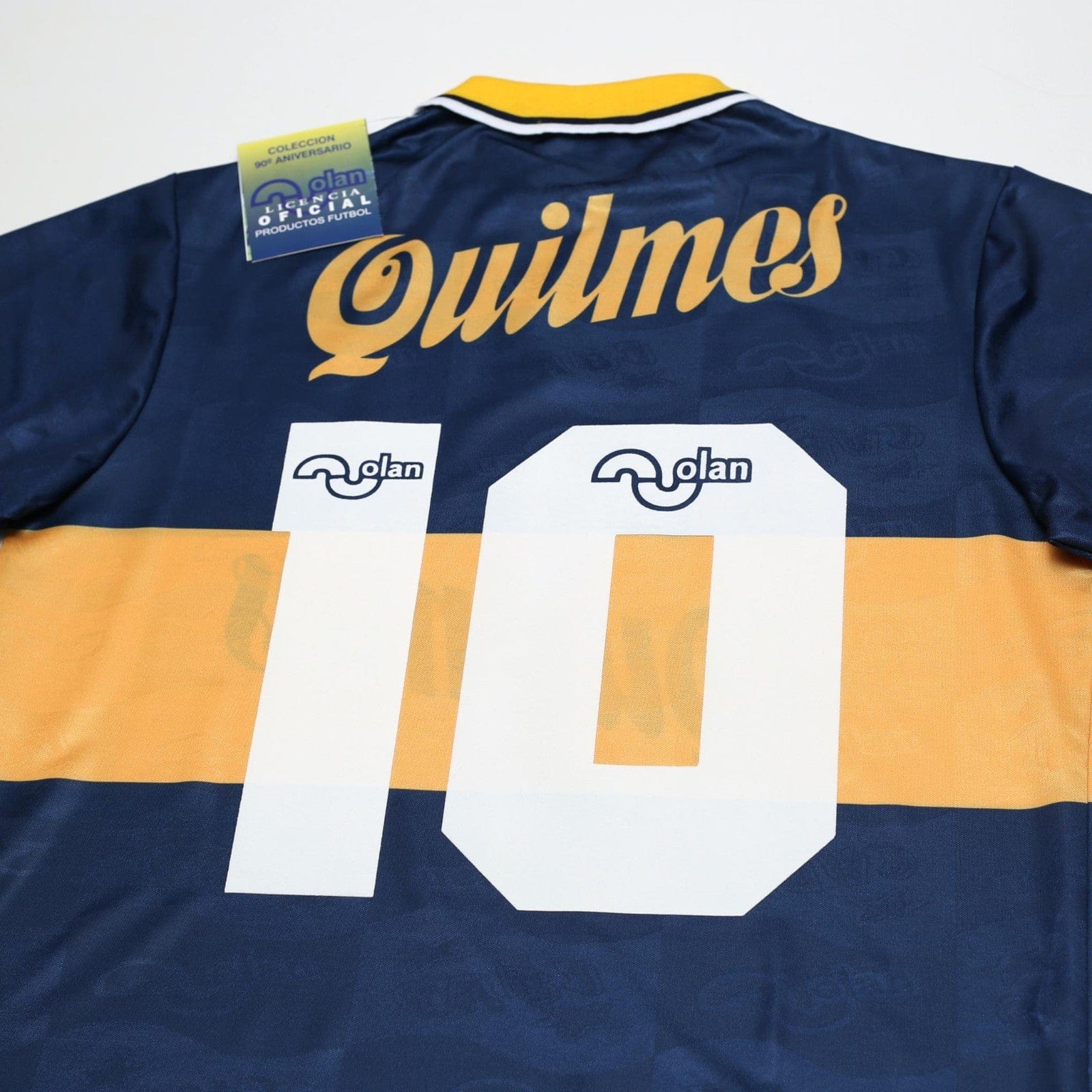 1995/96 Maradona #10 Boca Juniors Olan Reissue Quilmes SS Shirt 44 (XL) BNWT