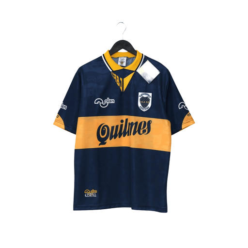 1995/96 Maradona #10 Boca Juniors Olan Reissue Quilmes SS Shirt 44 (XL) BNWT