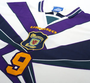 1995/96 McCOIST #9 Scotland Vintage Umbro Away Football Shirt (L) Euro 96