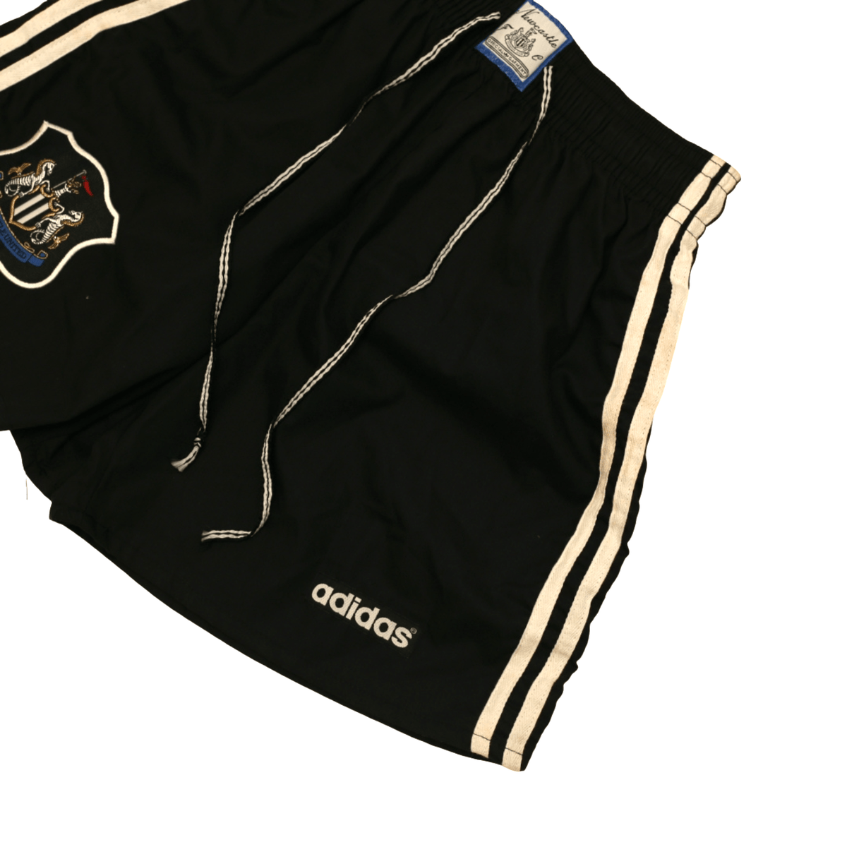 1995/96 Newcastle United Vintage adidas Home Kit Football Shorts (S) 30" Waist