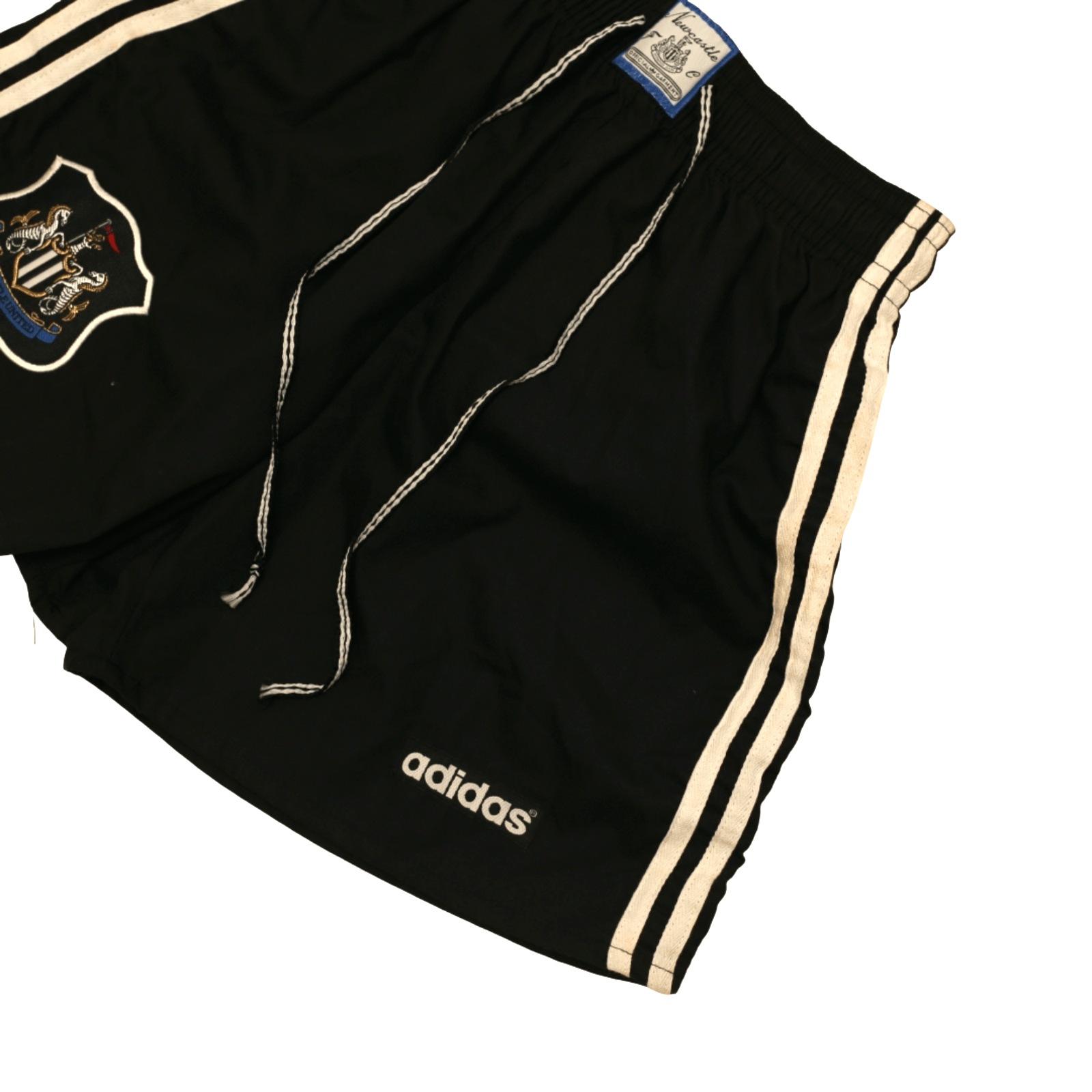 1995/96 Newcastle United Vintage adidas Home Kit Football Shorts (S) 30" Waist