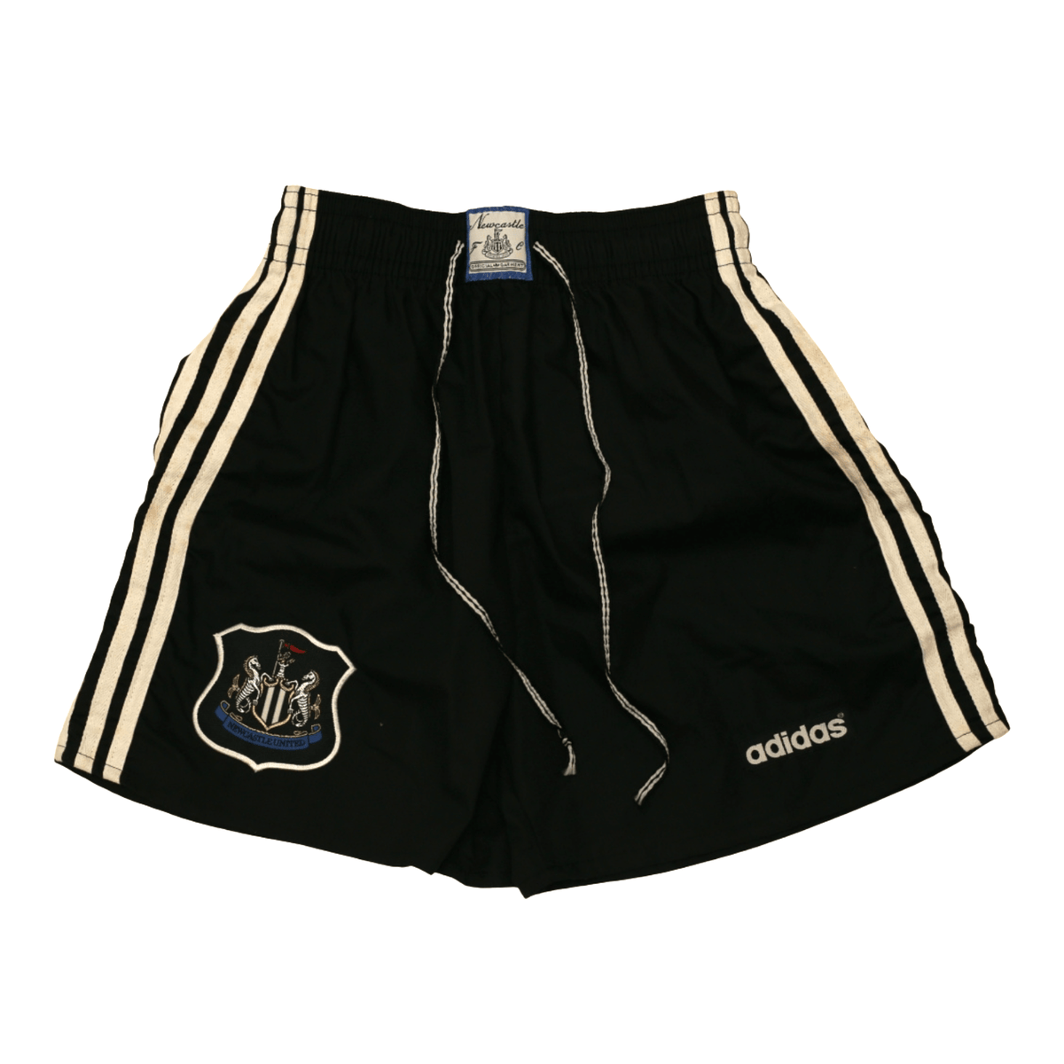 1995/96 Newcastle United Vintage adidas Home Kit Football Shorts (S) 30" Waist