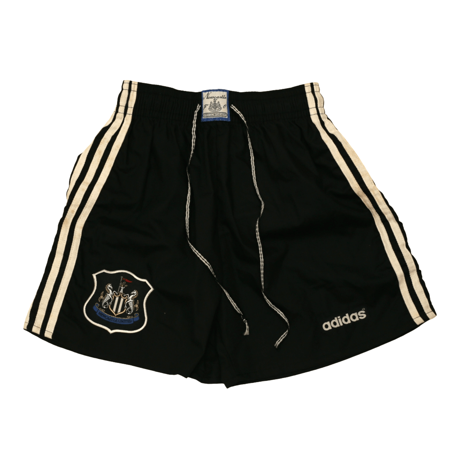 1995/96 Newcastle United Vintage adidas Home Kit Football Shorts (S) 30" Waist