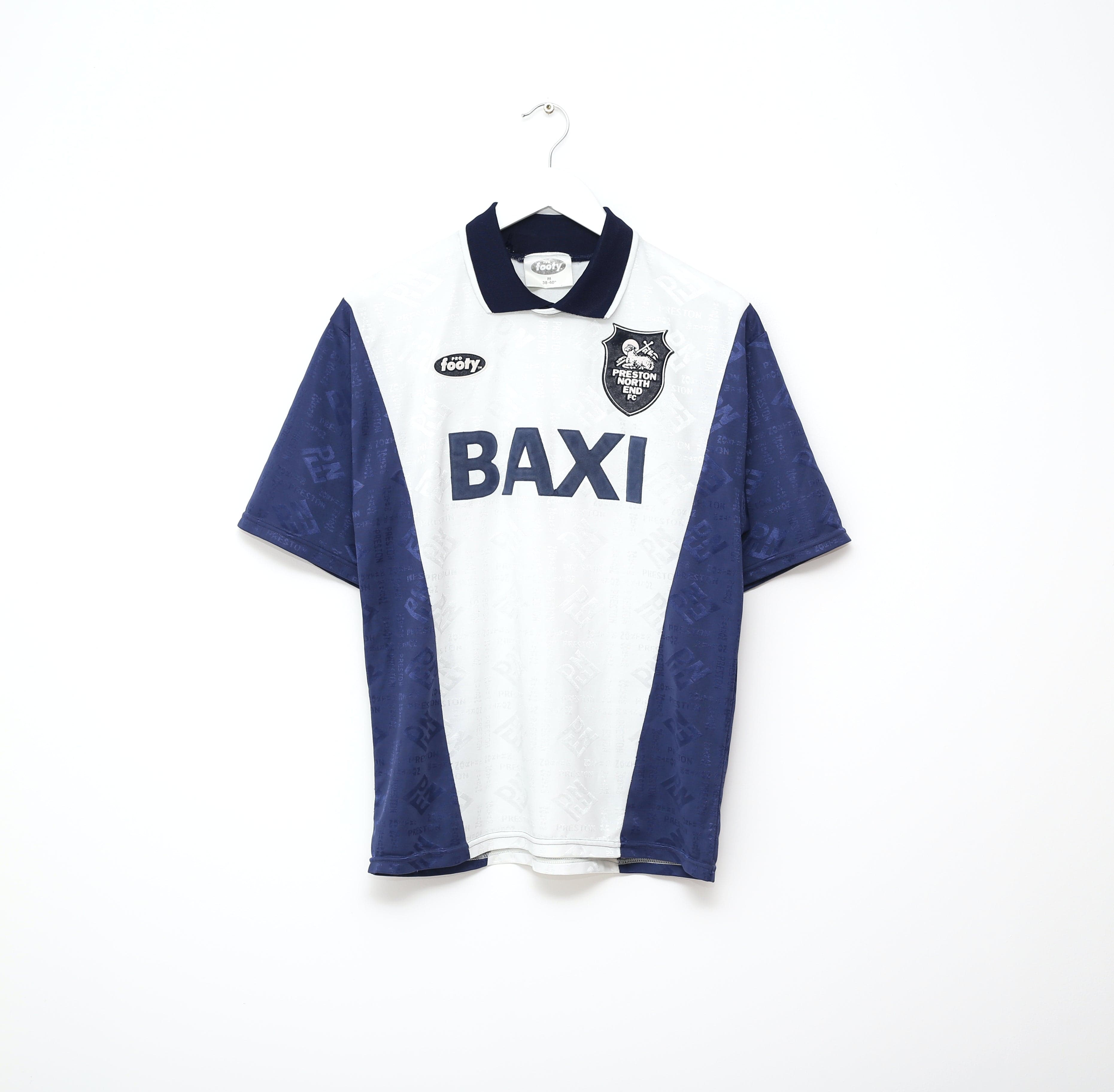 1995/96 PRESTON North End Vintage PRO Footy Home Football Shirt (M)