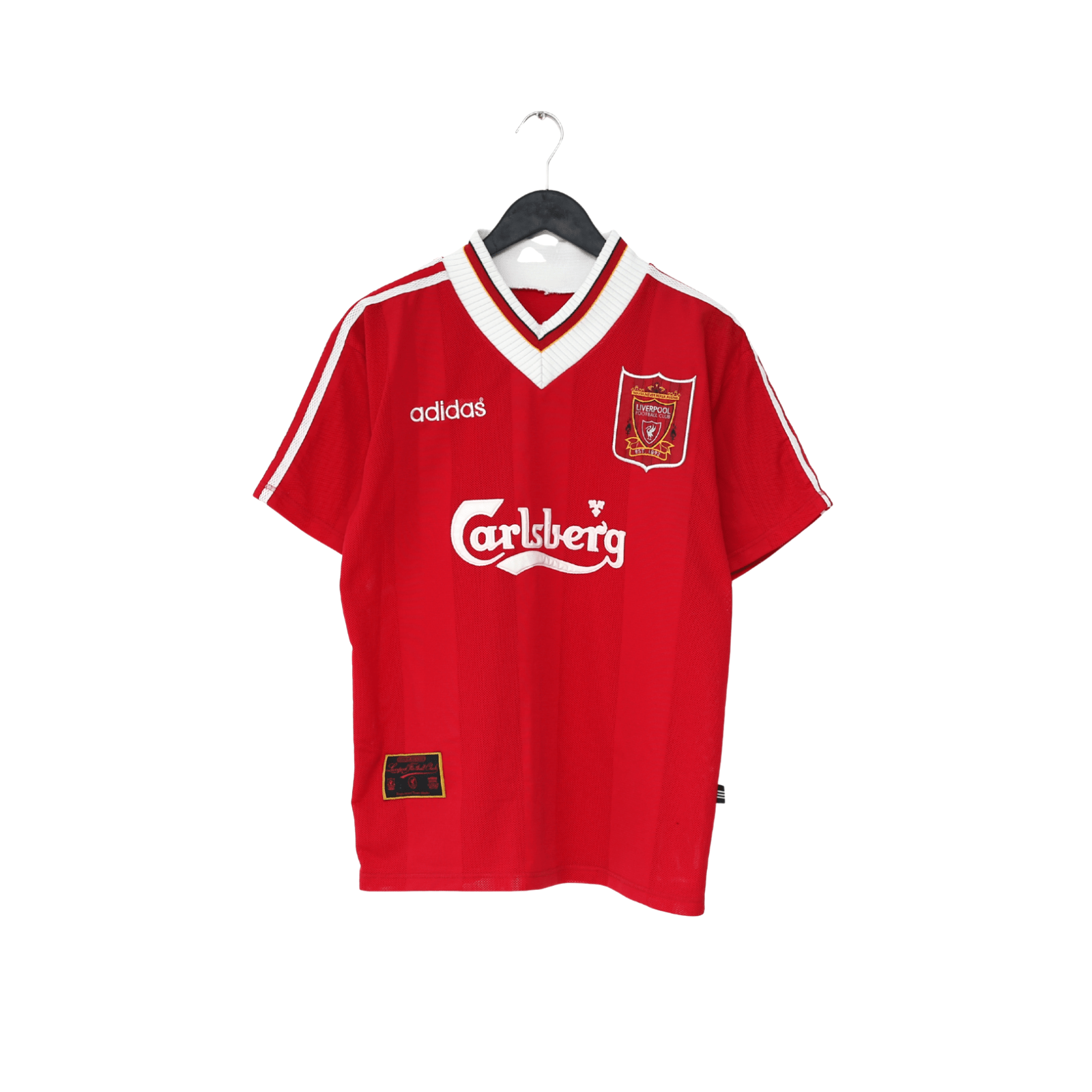 1995/96 RUSH #9 Liverpool Vintage adidas Home Football Shirt (S)