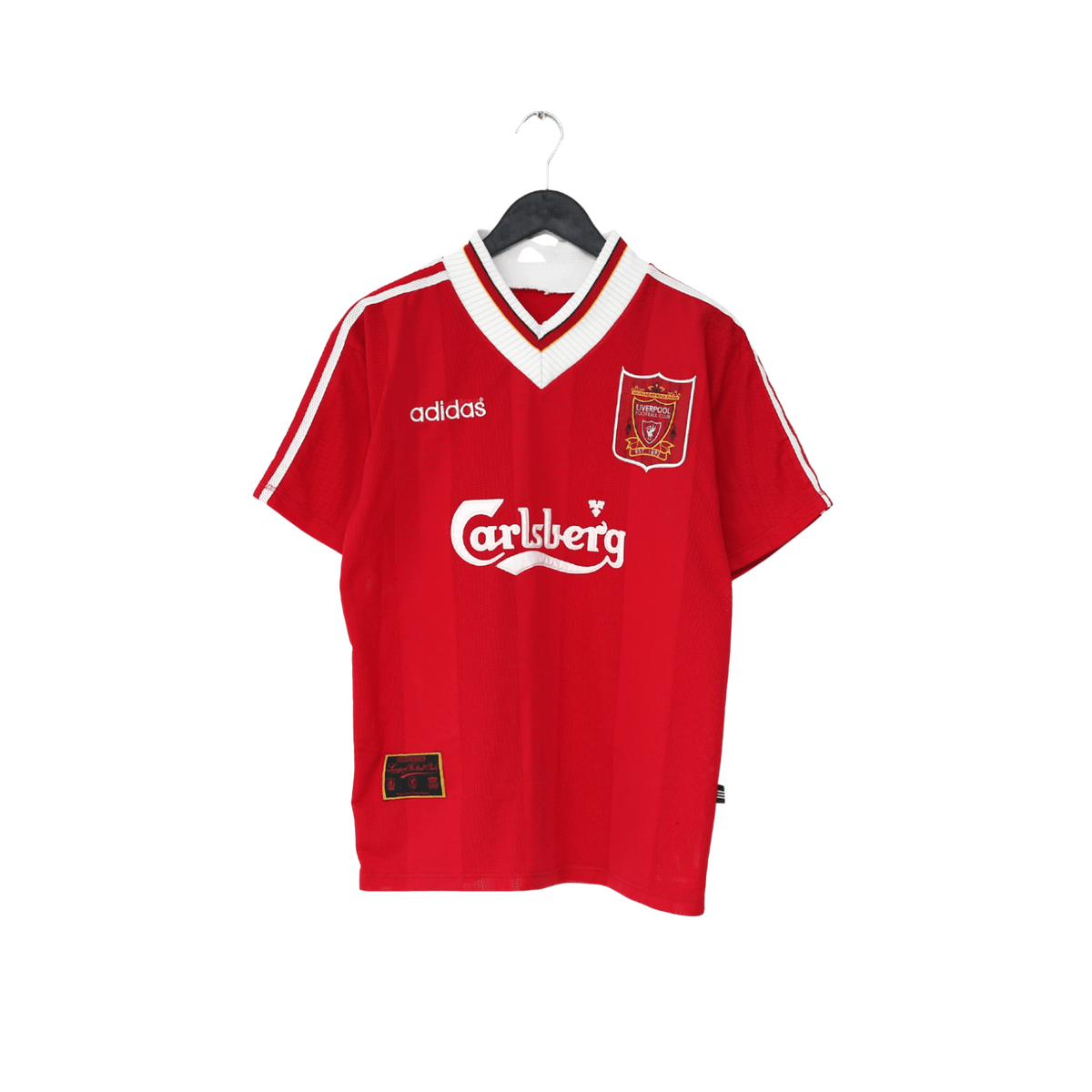 1995/96 RUSH #9 Liverpool Vintage adidas Home Football Shirt (S)