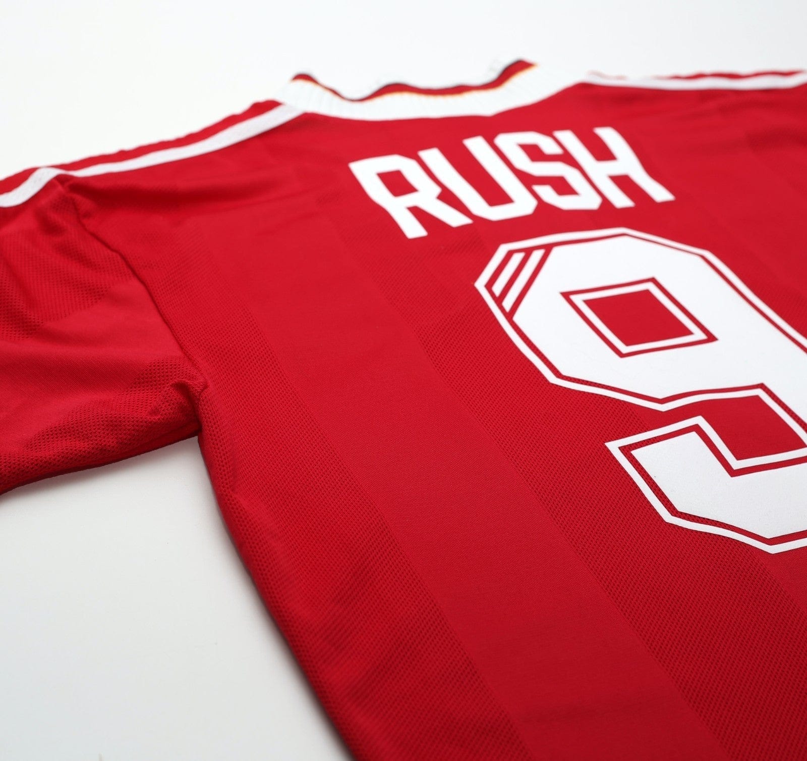 1995/96 RUSH #9 Liverpool Vintage adidas Home Football Shirt (S)
