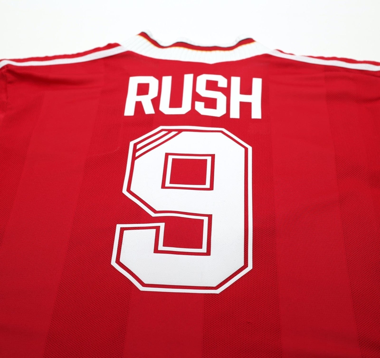 1995/96 RUSH #9 Liverpool Vintage adidas Home Football Shirt (S)