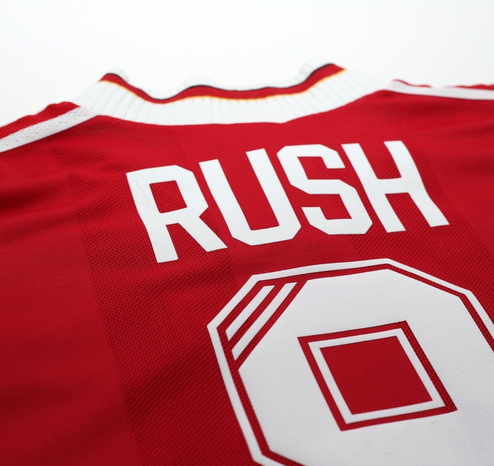 1995/96 RUSH #9 Liverpool Vintage adidas Home Football Shirt (S)