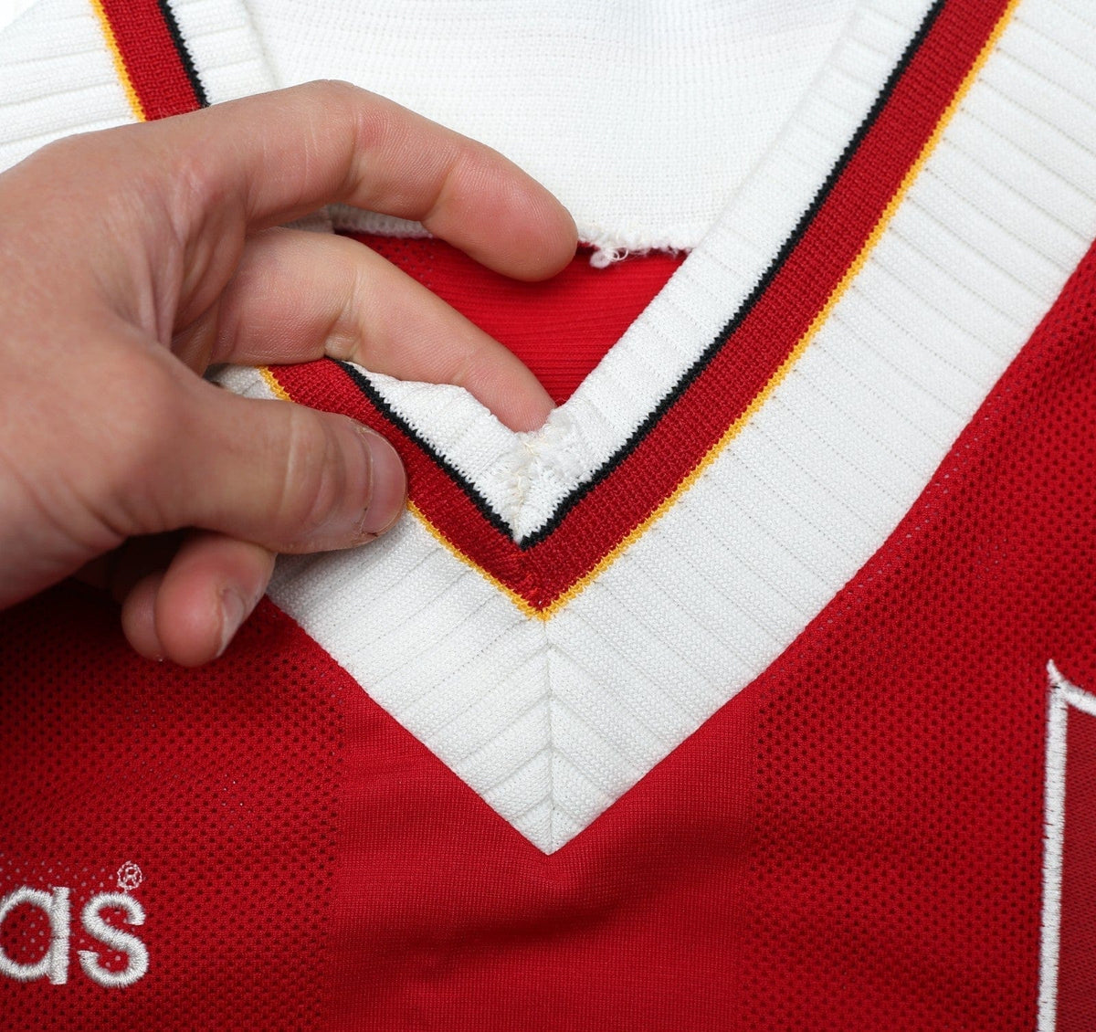 1995/96 RUSH #9 Liverpool Vintage adidas Home Football Shirt (S)