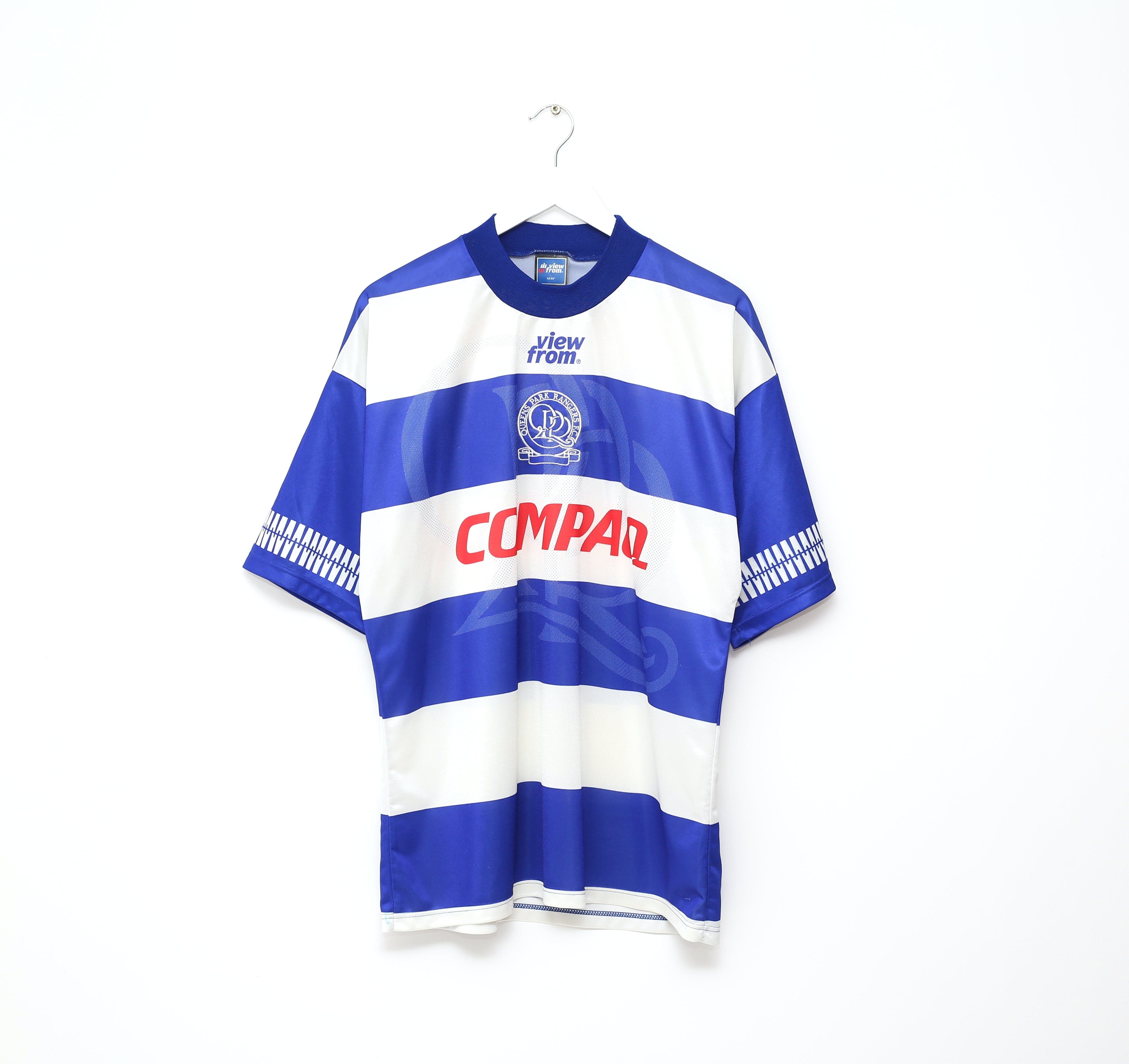 90s ヴィンテージ QPR 95-96 ホーム ユニフォーム 1995/96 WILKINS #20 QPR Vintage View From Home Football Shirt Jersey (