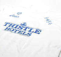 1995/96 YEBOAH #21 Leeds United Vintage ASICS Home Football Shirt (L)