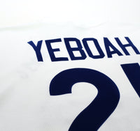 1995/96 YEBOAH #21 Leeds United Vintage ASICS Home Football Shirt (L)