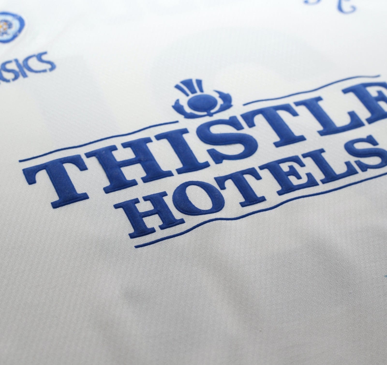 1995/96 YEBOAH #21 Leeds United Vintage ASICS Home Football Shirt (L)