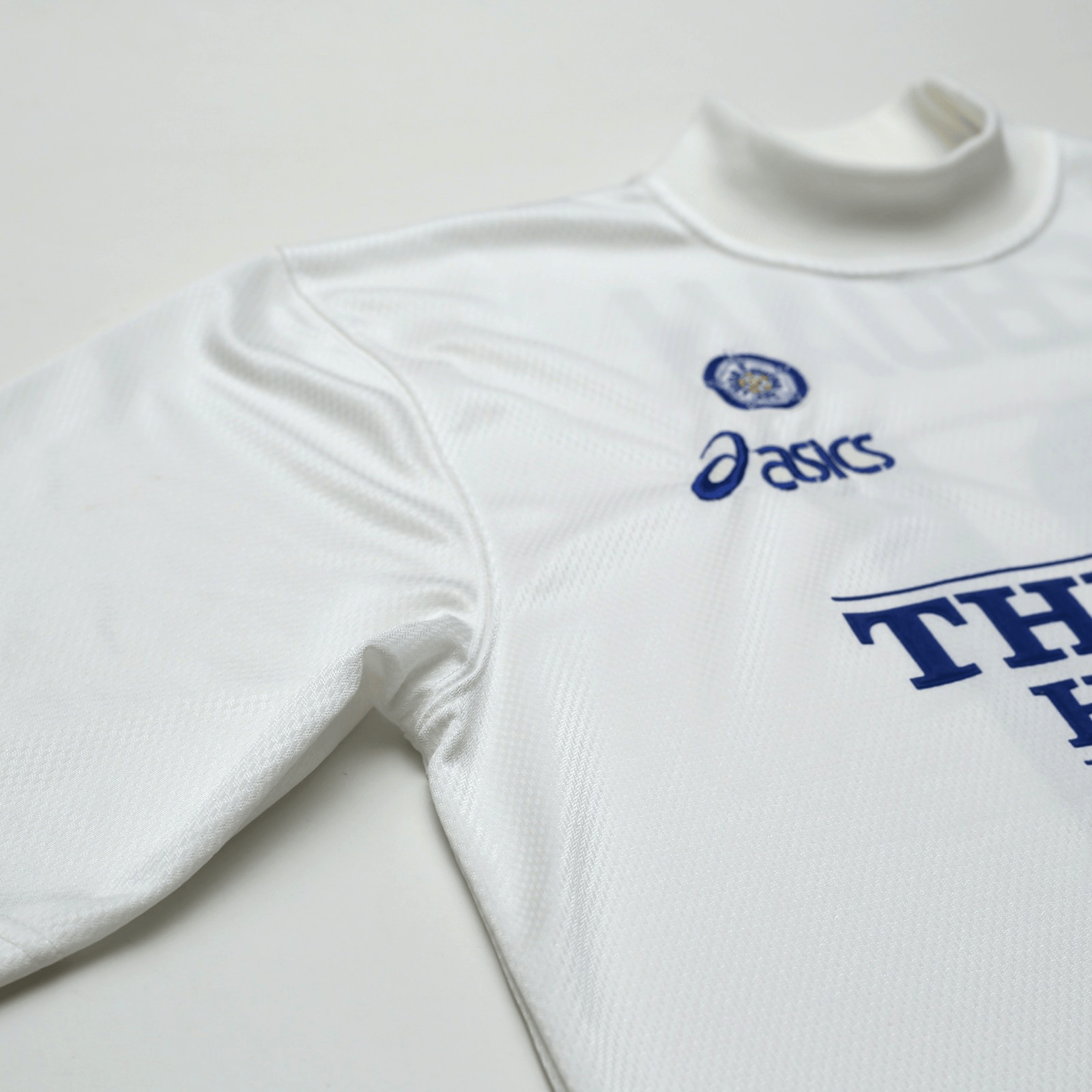 1995/96 Yeboah #21 Leeds United Vintage Asics Home Football Shirt (L)