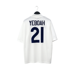 1995/96 Yeboah #21 Leeds United Vintage Asics Home Football Shirt (L)