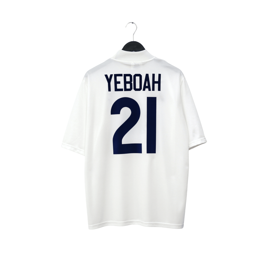 1995/96 Yeboah #21 Leeds United Vintage Asics Home Football Shirt (L)