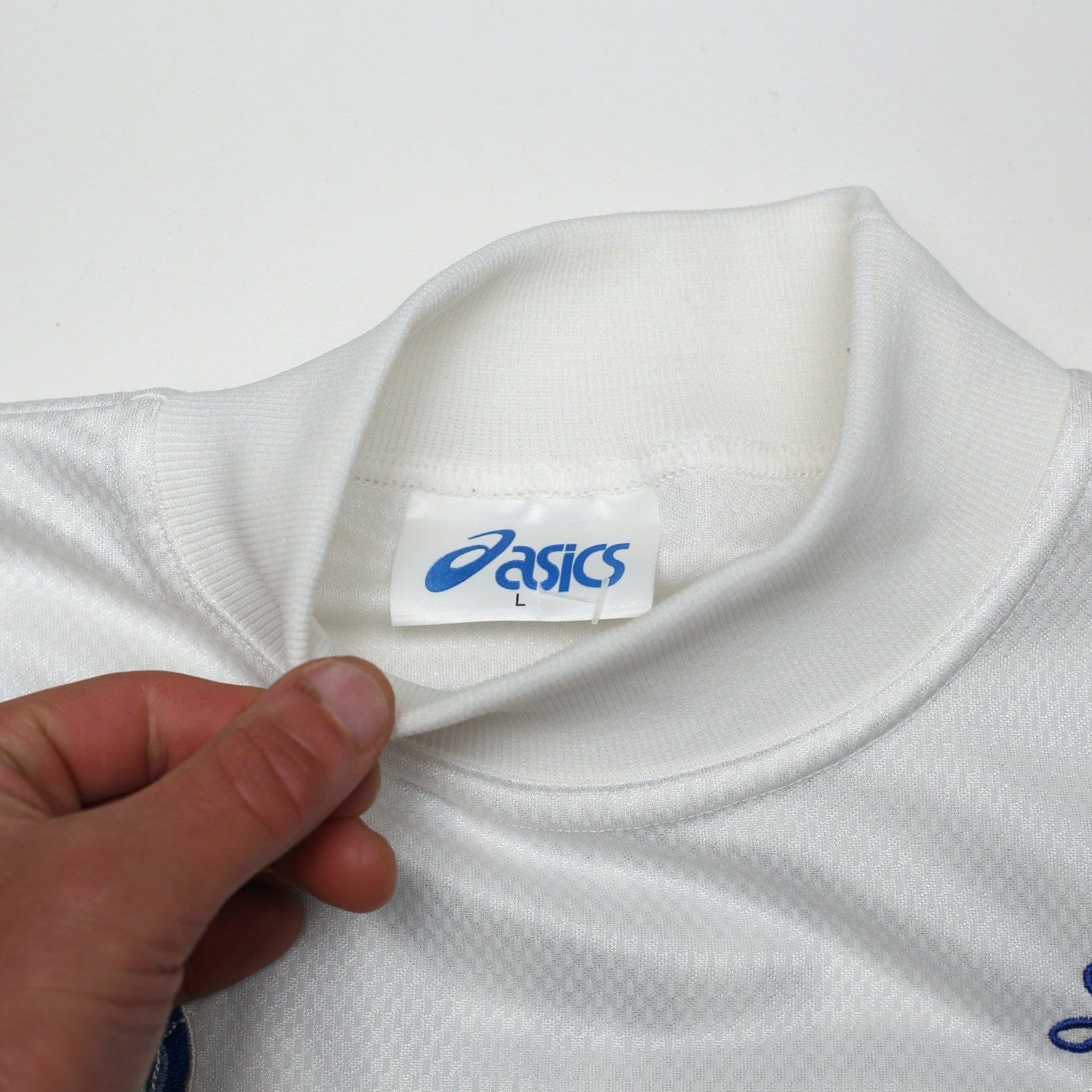 1995/96 Yeboah #21 Leeds United Vintage Asics Home Football Shirt (L)
