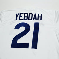 1995/96 Yeboah #21 Leeds United Vintage Asics Home Football Shirt (L)