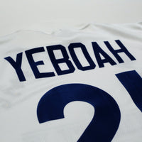 1995/96 Yeboah #21 Leeds United Vintage Asics Home Football Shirt (L)