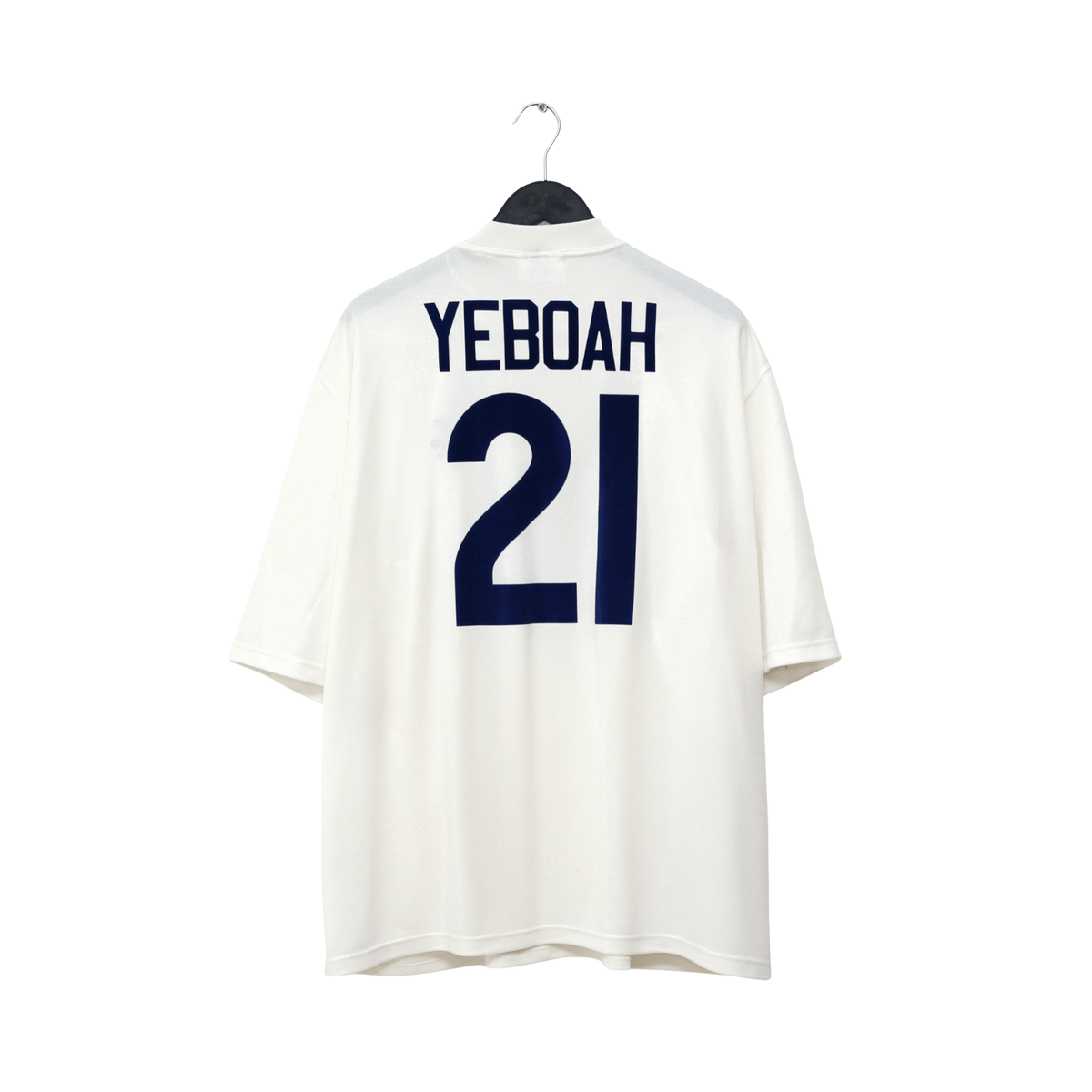 1995/96 Yeboah #21 Leeds United Vintage Asics Home Football Shirt (XXL)