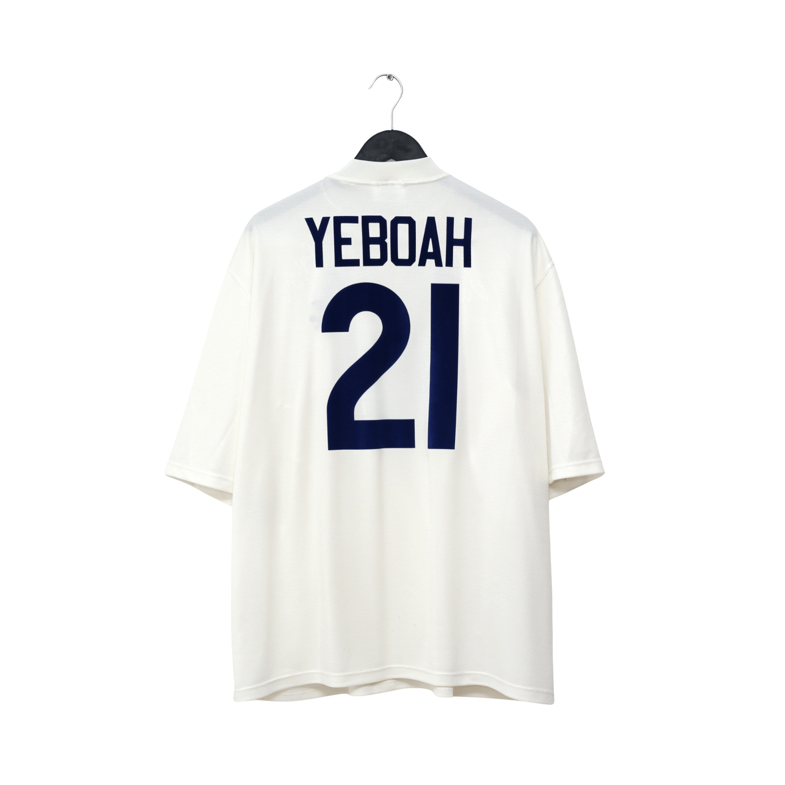 1995/96 Yeboah #21 Leeds United Vintage Asics Home Football Shirt (XXL)