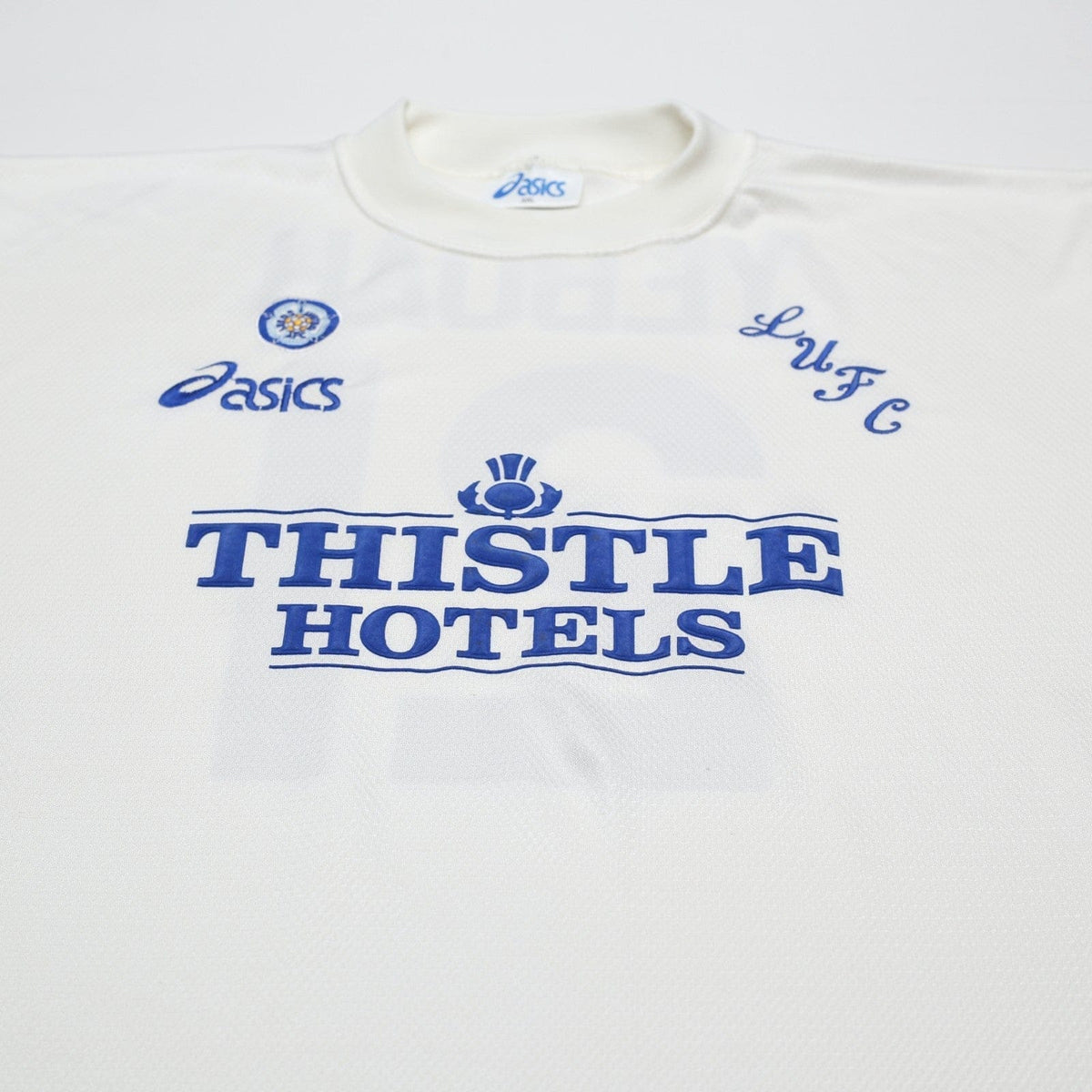 1995/96 Yeboah #21 Leeds United Vintage Asics Home Football Shirt (XXL)
