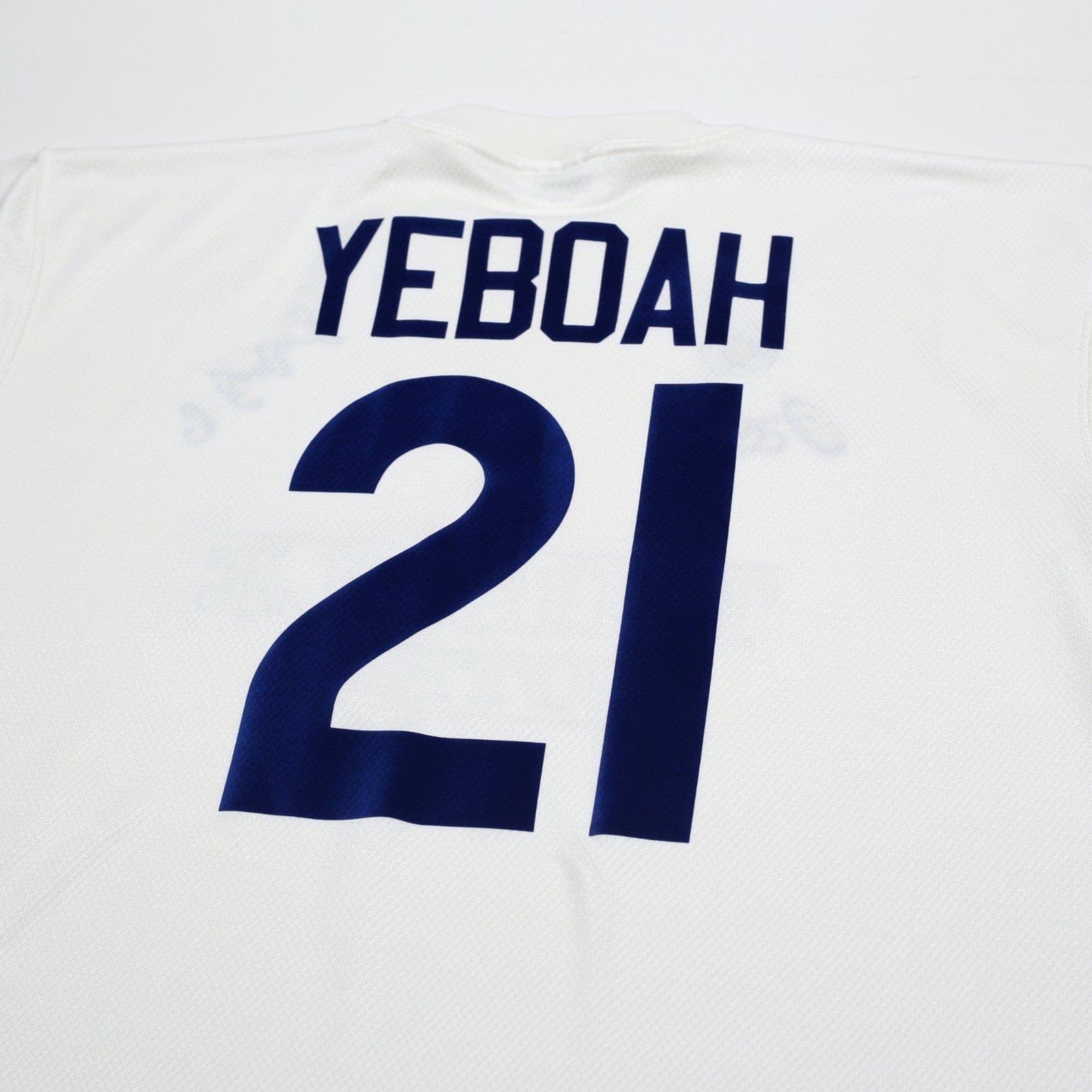 1995/96 Yeboah #21 Leeds United Vintage Asics Home Football Shirt (XXL)