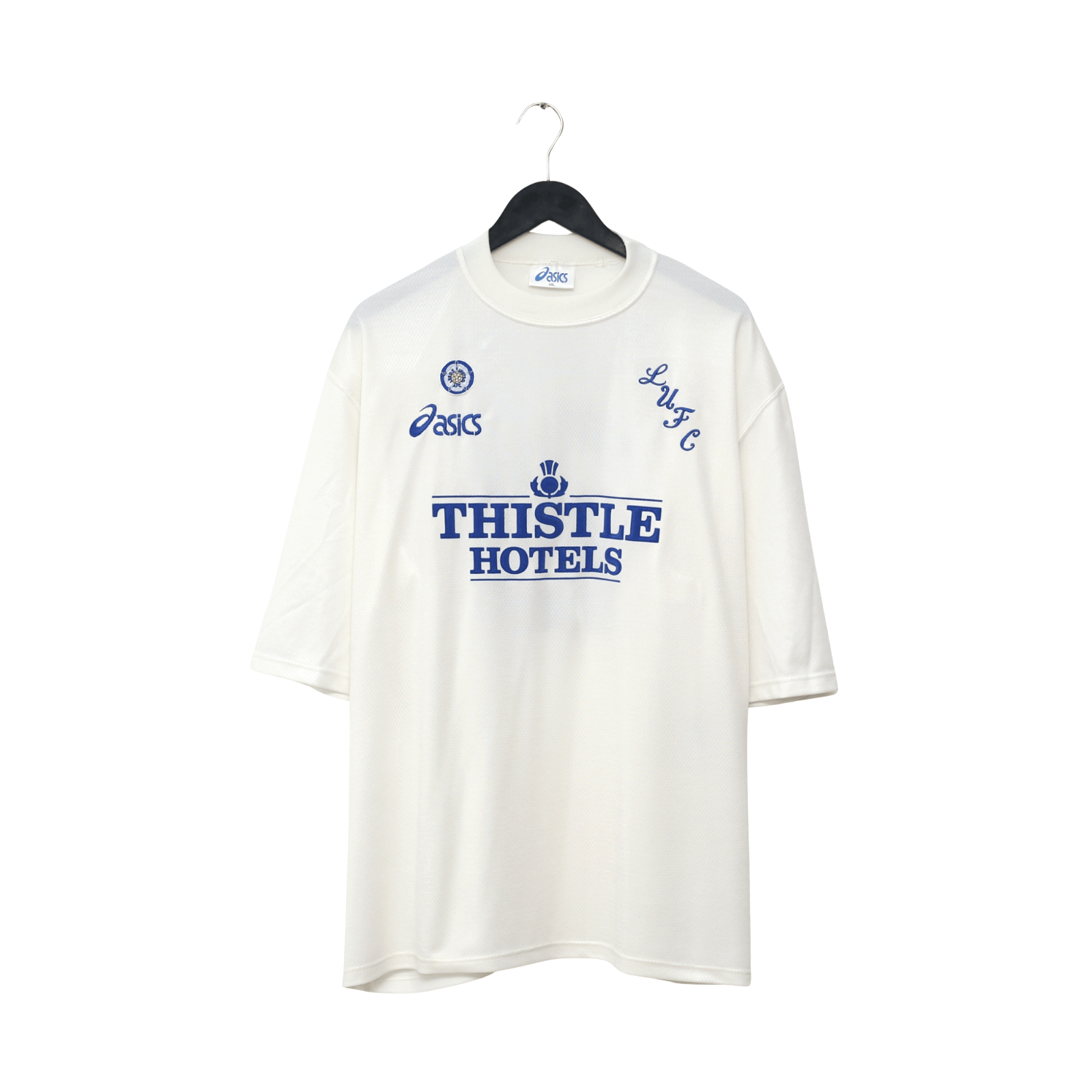 1995/96 Yeboah #21 Leeds United Vintage Asics Home Football Shirt (XXL)