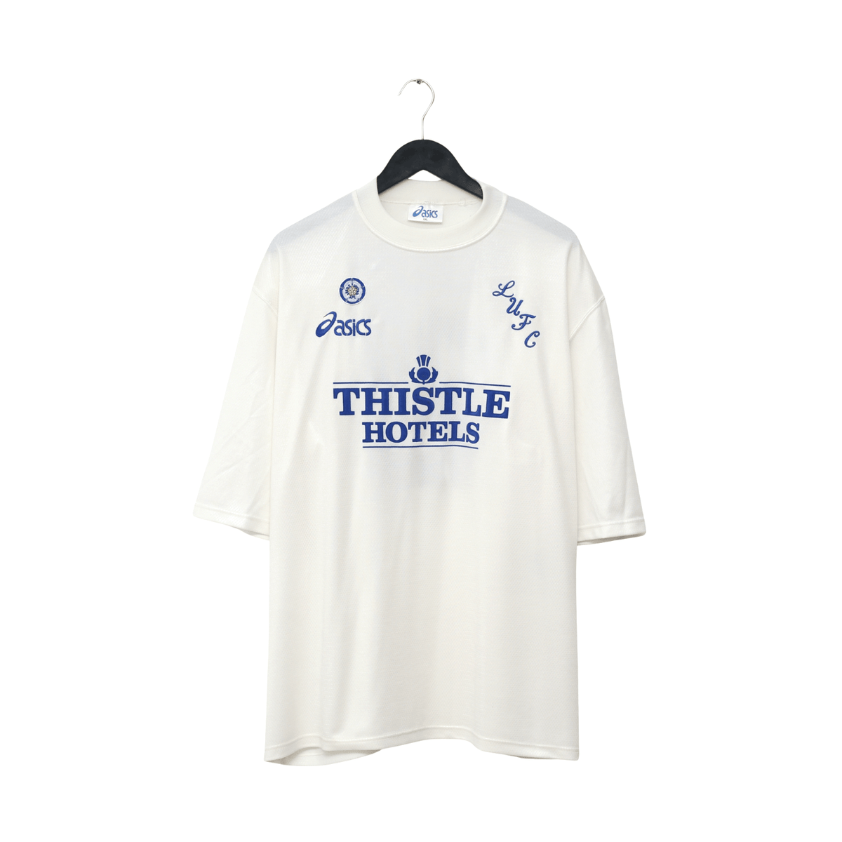 1995/96 Yeboah #21 Leeds United Vintage Asics Home Football Shirt (XXL)