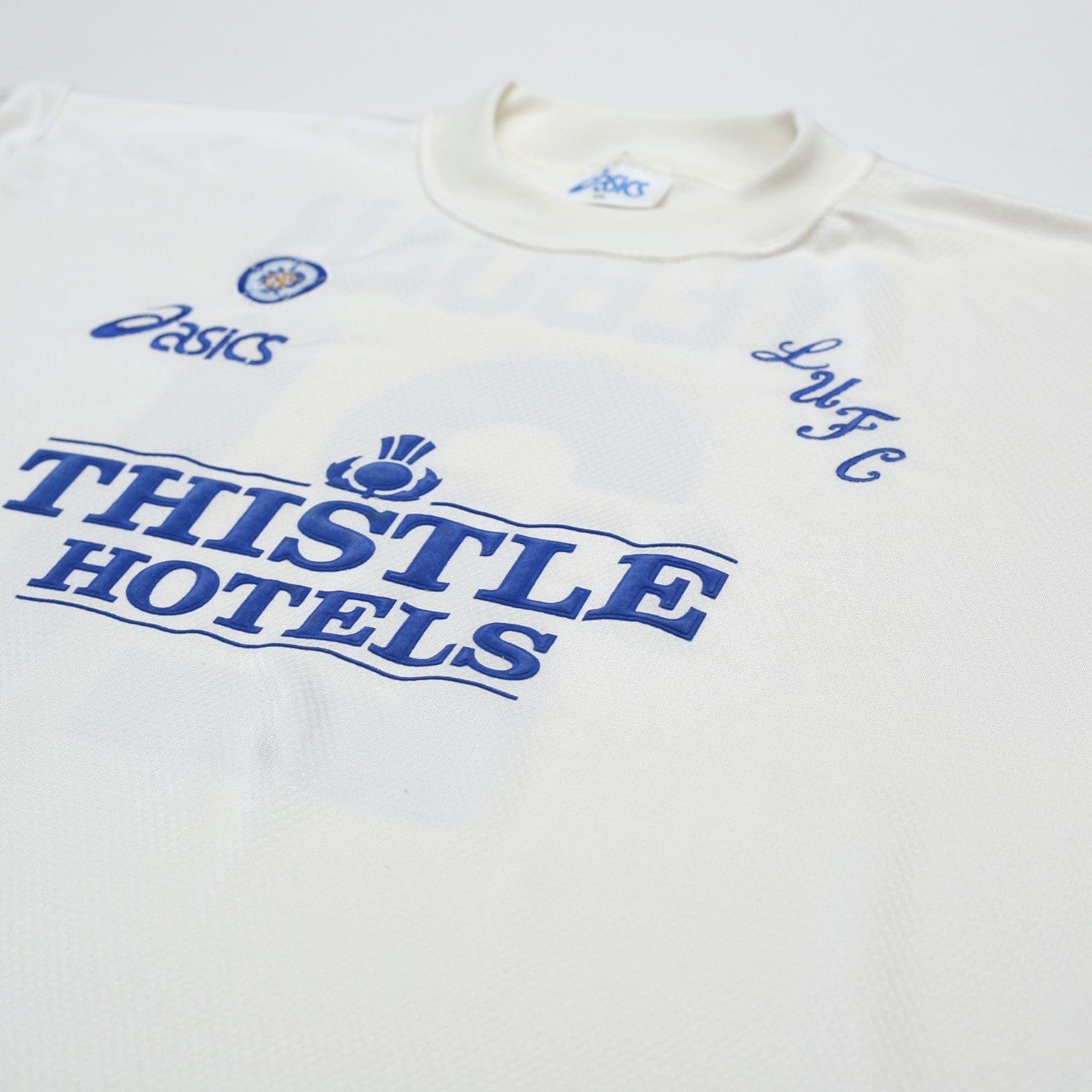 1995/96 Yeboah #21 Leeds United Vintage Asics Home Football Shirt (XXL)