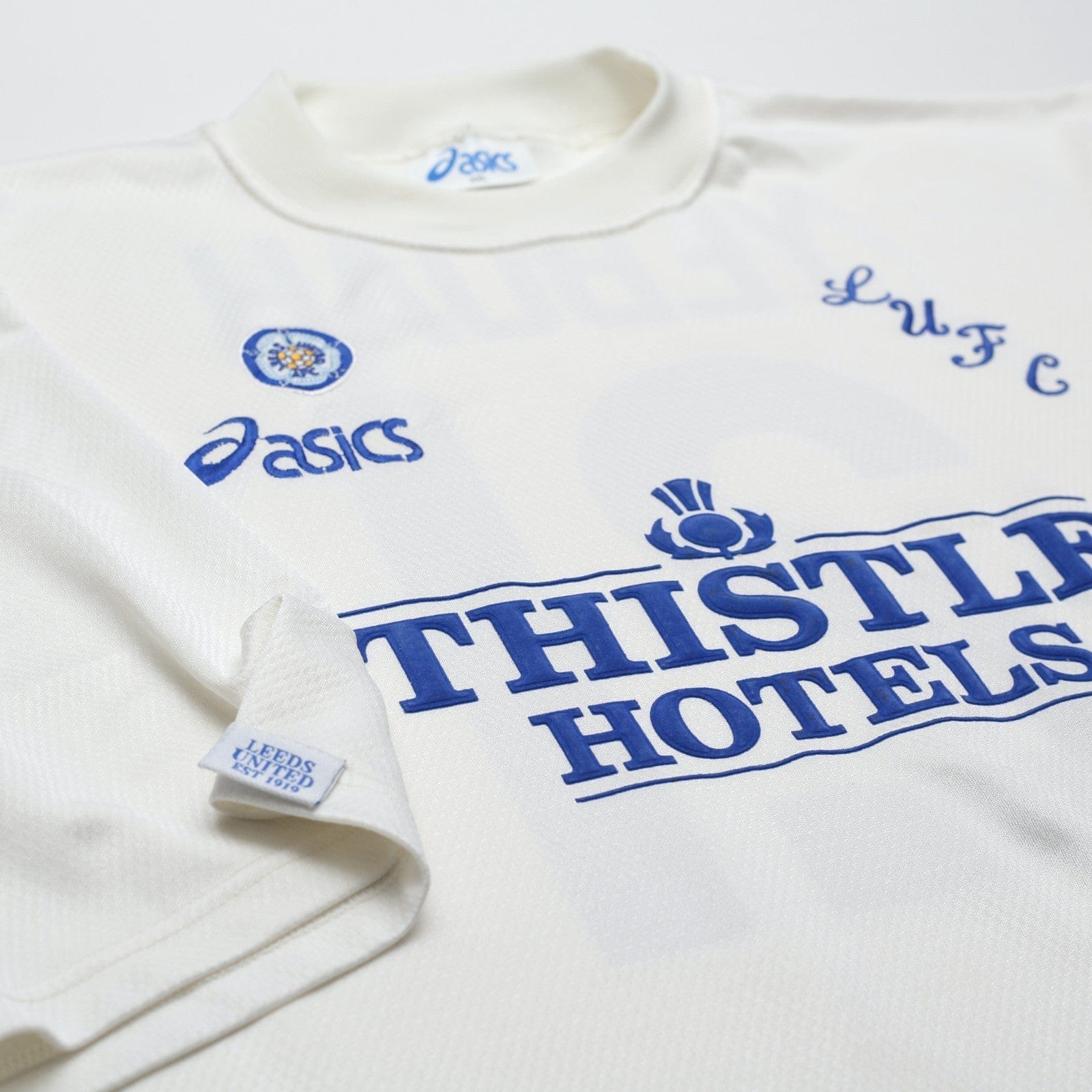 1995/96 Yeboah #21 Leeds United Vintage Asics Home Football Shirt (XXL)