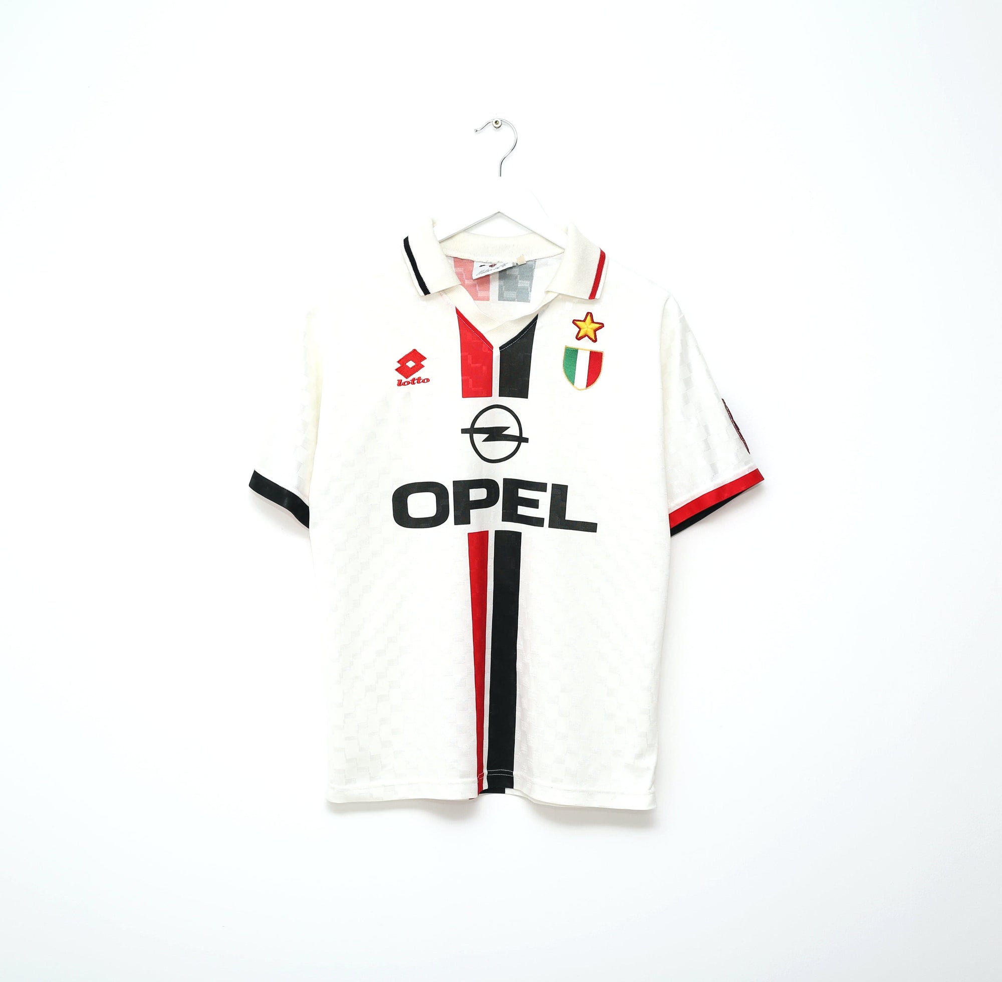 1995/97 AC MILAN Vintage Lotto Away Football Shirt Jersey (M
