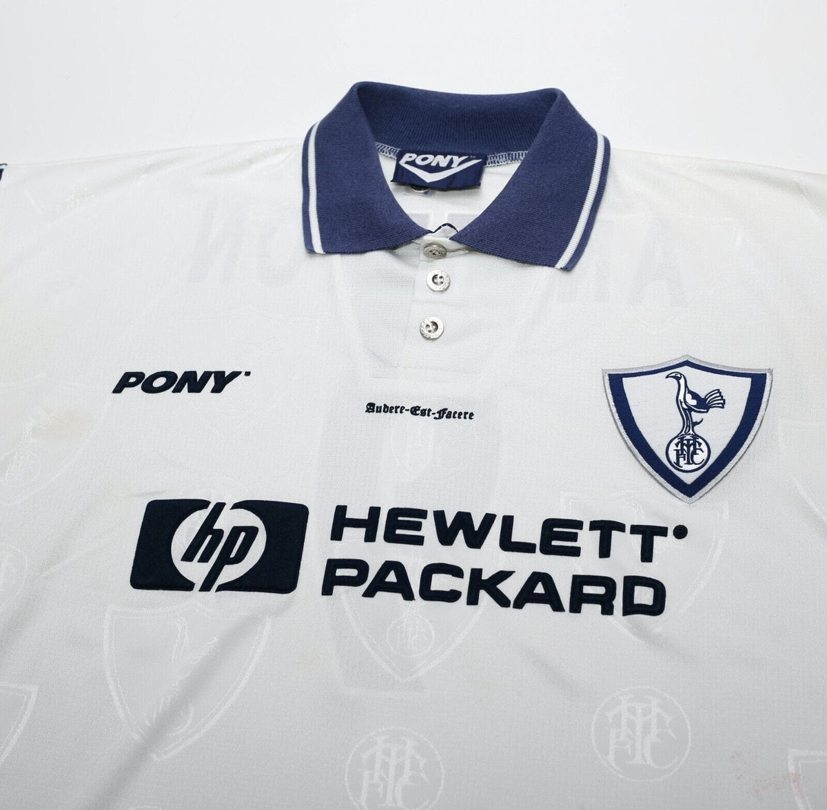 1995/97 ANDERTON #9 Tottenham Hotspur Vintage PONY Home Football Shirt (XL)