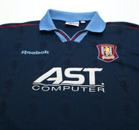 1995/97 ASTON VILLA Vintage Reebok Away Football Shirt Jersey (L)