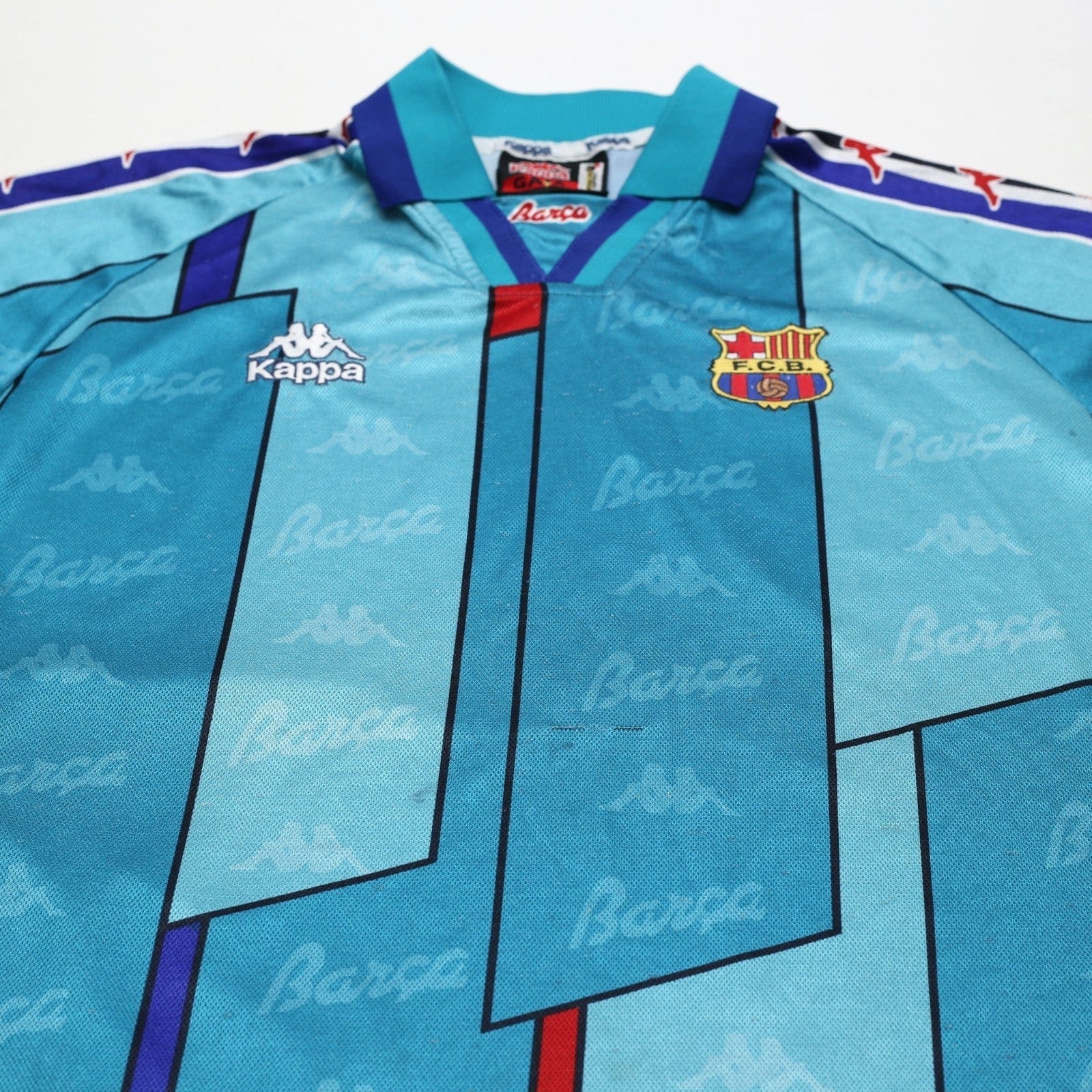 1995/97 Barcelona Vintage Kappa Away Football Shirt (S)