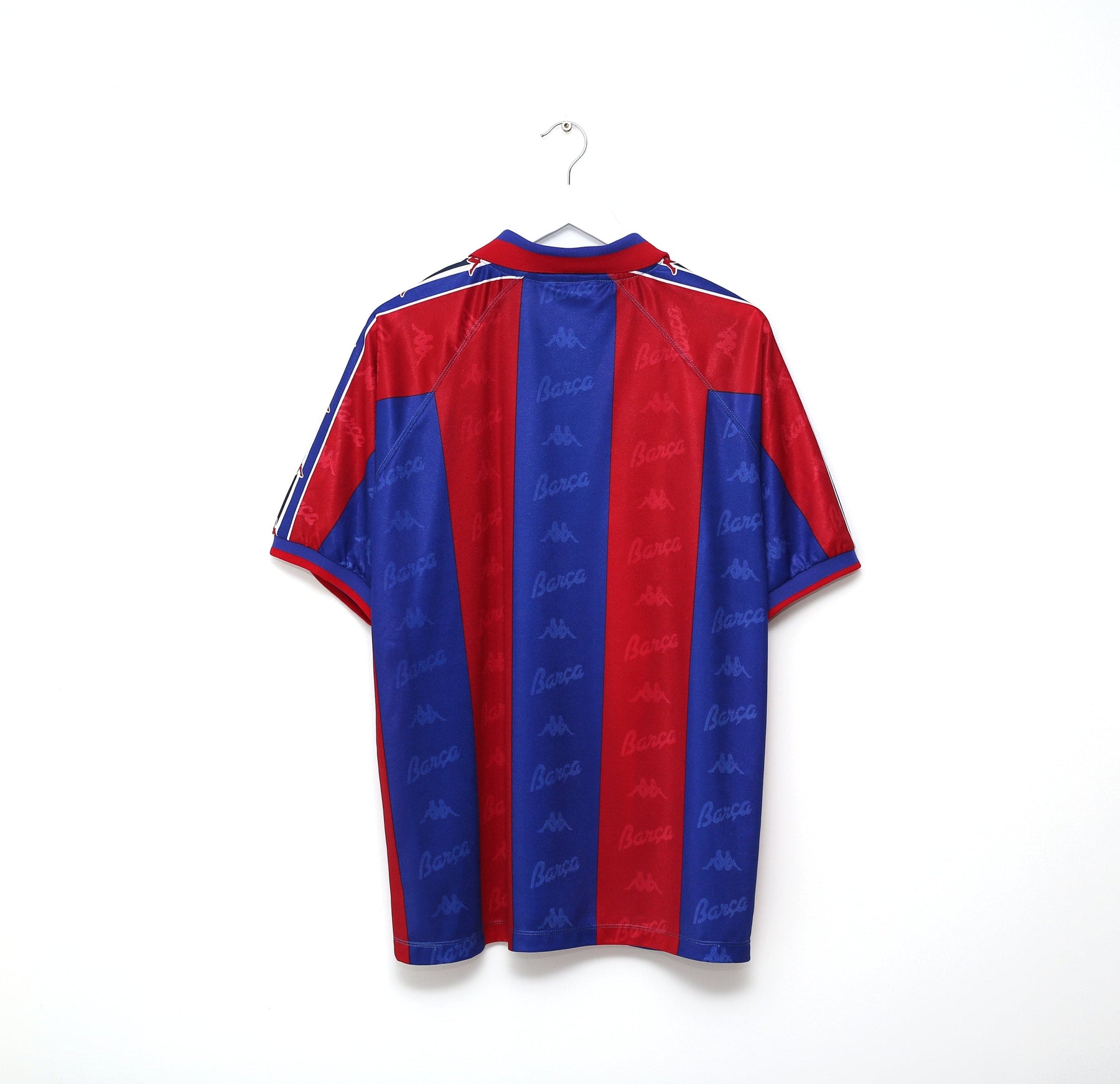 1995/97 Barcelona Vintage Kappa Home Football Shirt Jersey (M/L) Ronal ...