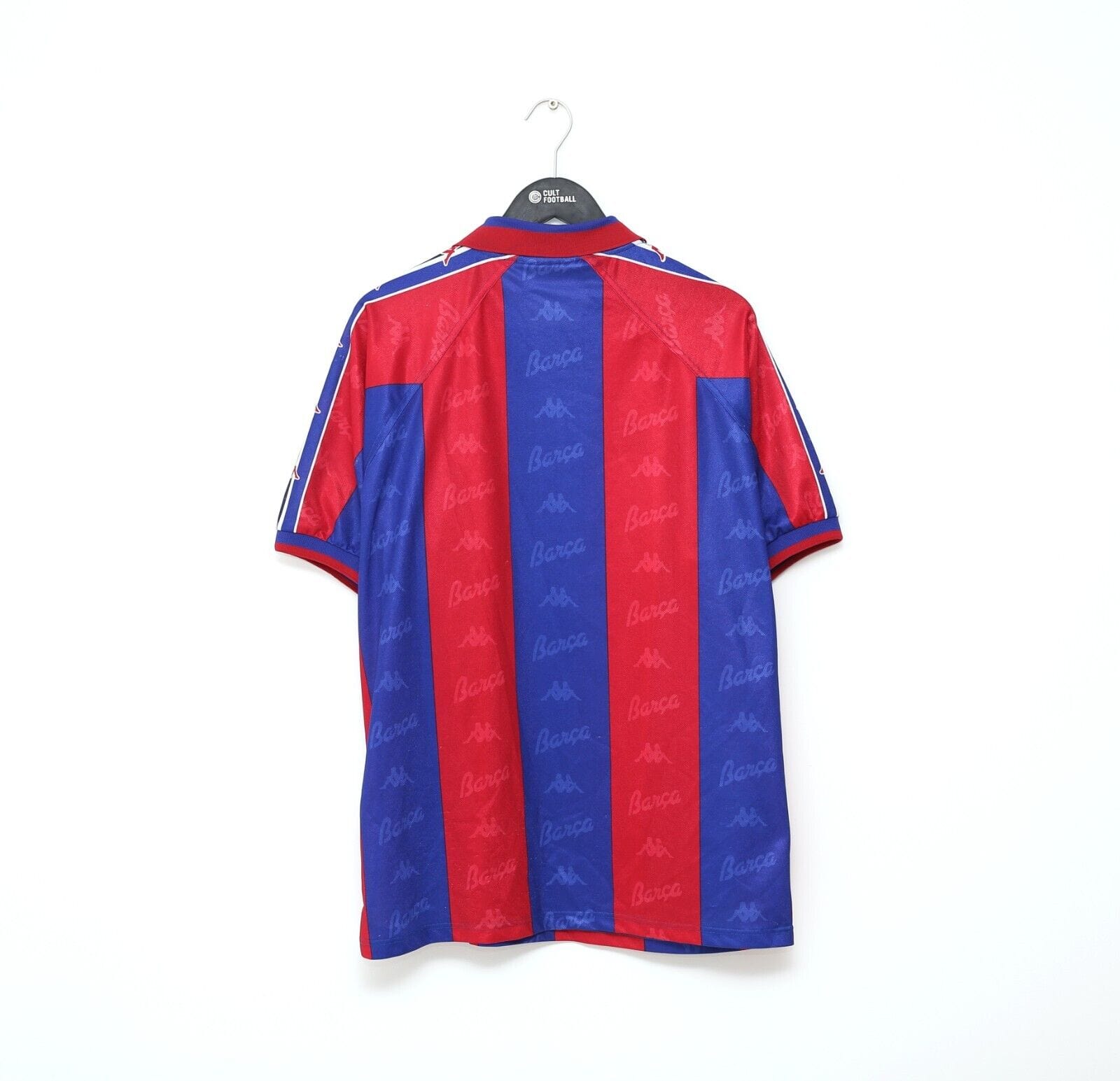 1995/97 Barcelona Vintage Kappa Home Football Shirt Jersey (XL) Ronaldo Era